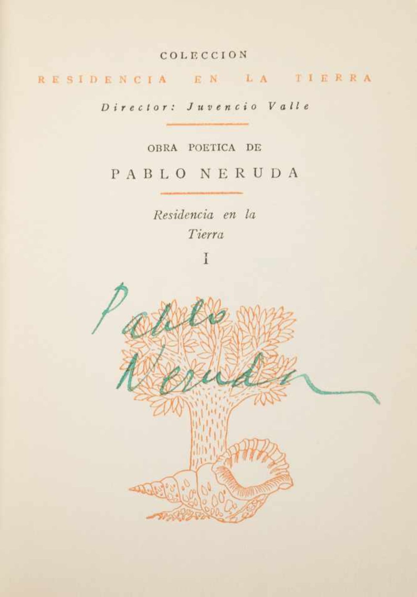 Lot of 10 small poetic works by Pablo Neruda:La canción de la fiesta. Crepusculario. Santiago de - Bild 14 aus 22