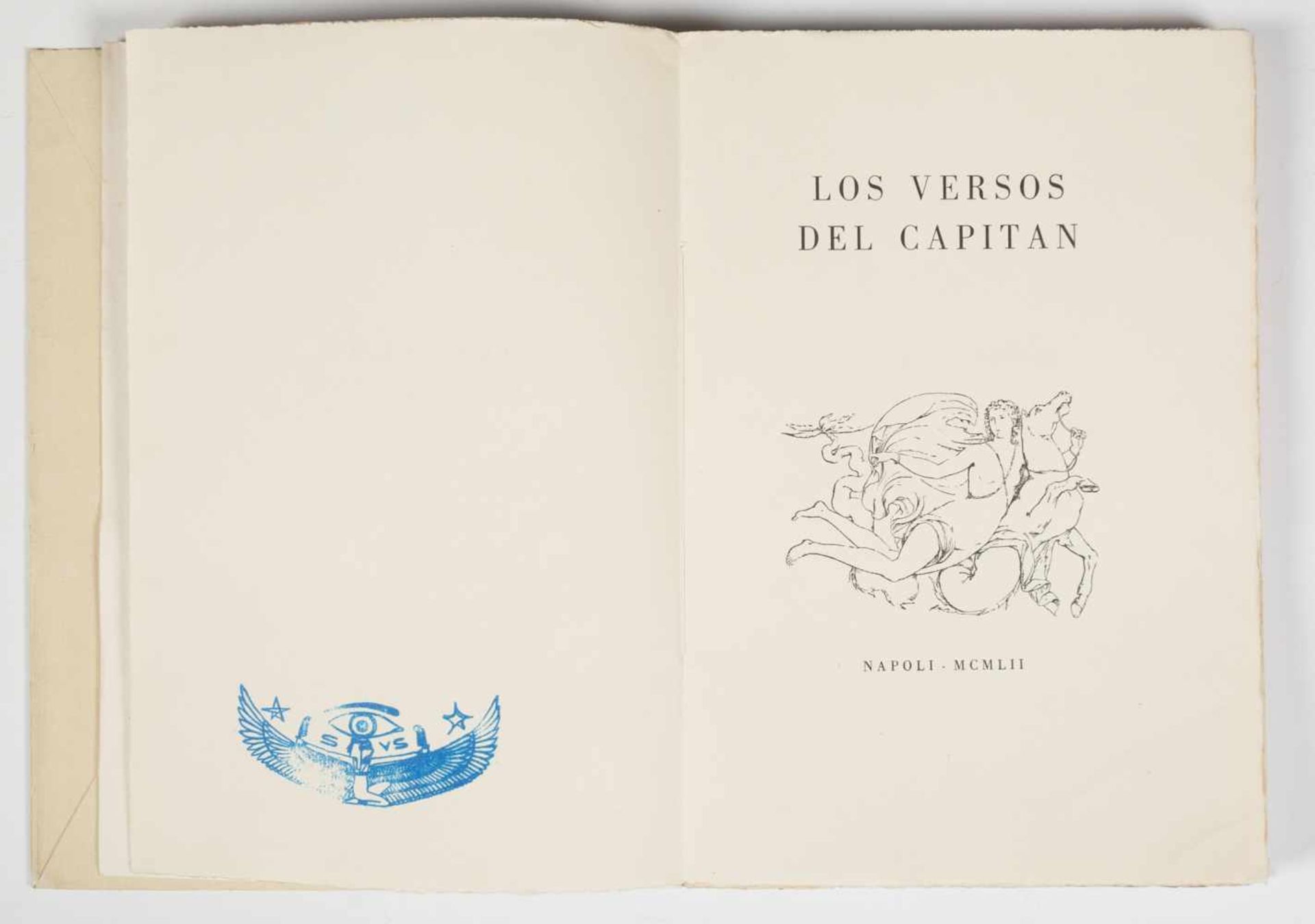 Neruda, Pablo. ‘Los versos del capitán” ("The verses of the captain ”). Napoli - MCMLII 4º m., - Bild 2 aus 8