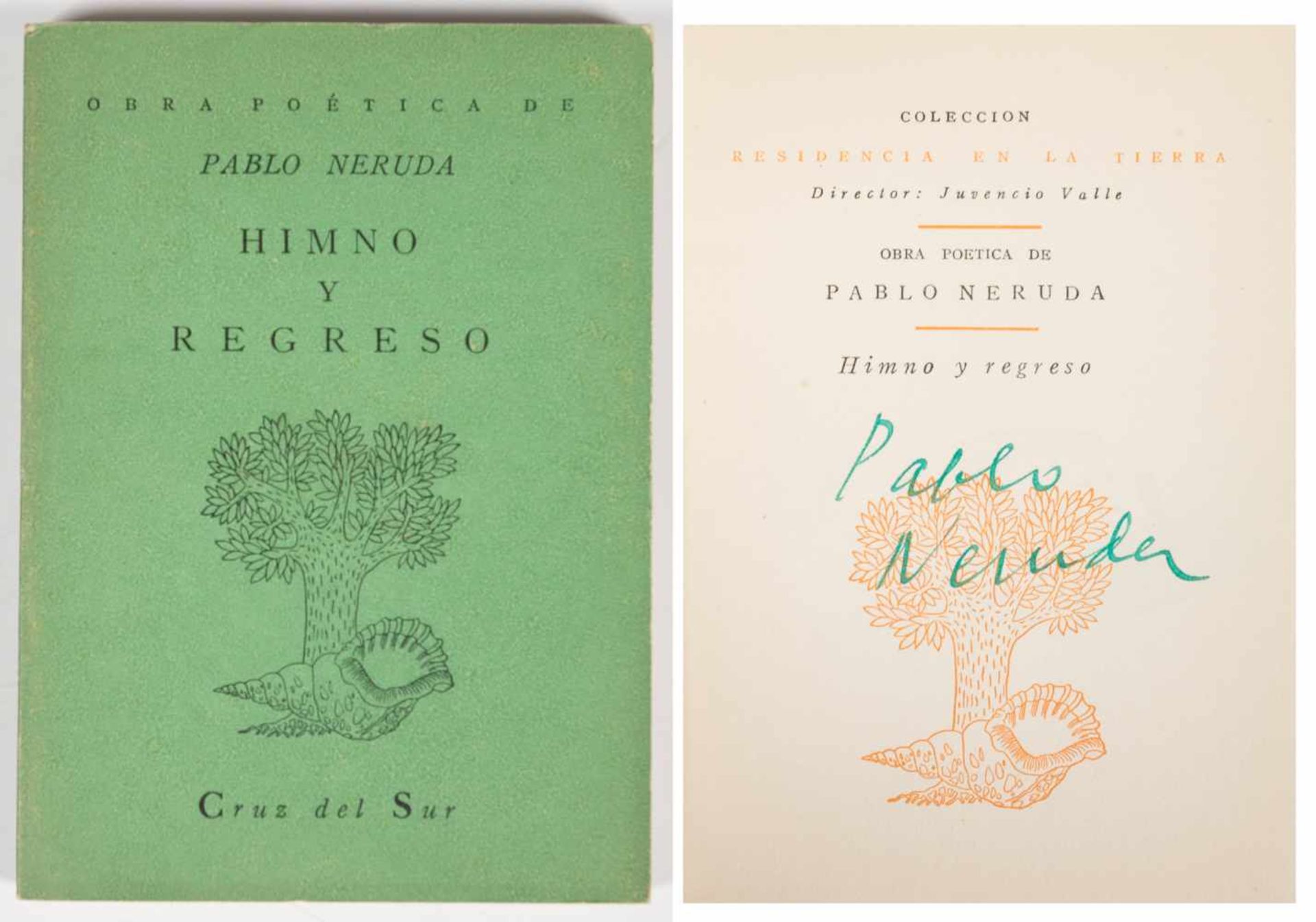 Lot of 10 small poetic works by Pablo Neruda:La canción de la fiesta. Crepusculario. Santiago de - Bild 10 aus 22