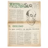 Magazine. Viento Sur: Literature and Art magazine. Criollismo: Un paso positivo en nuestra