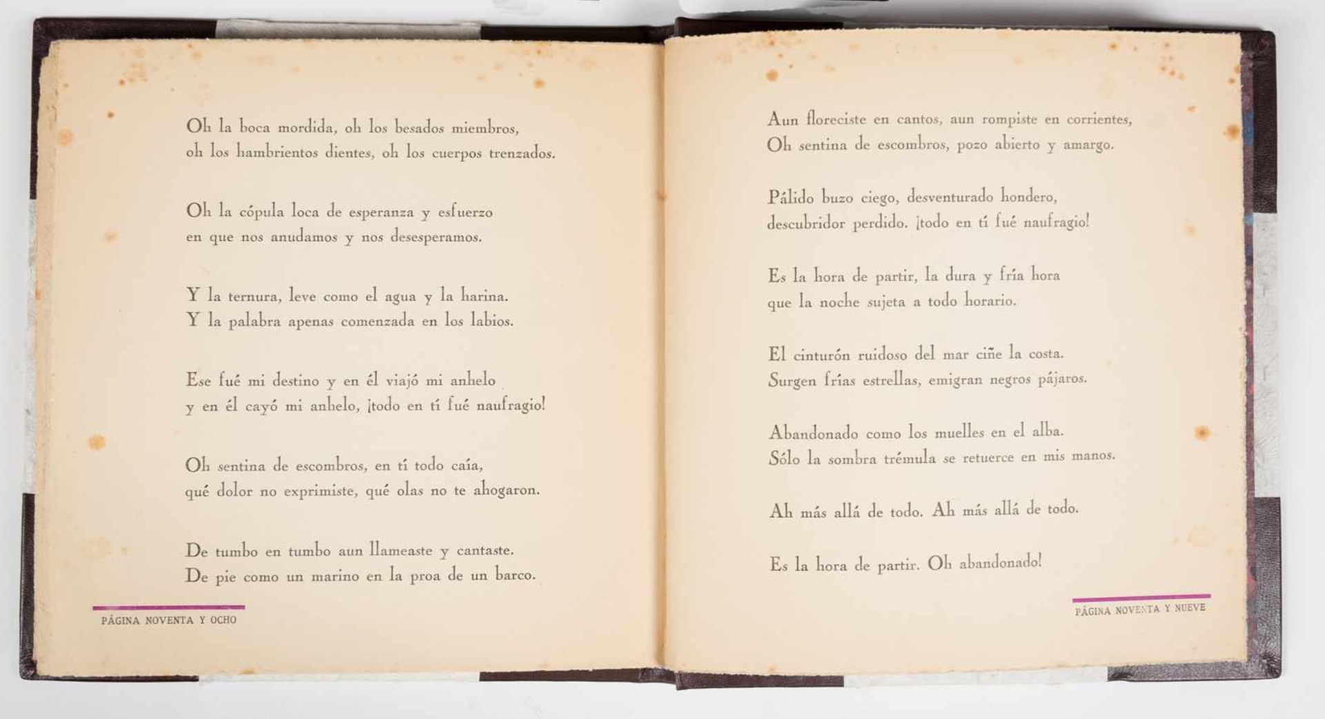 Neruda, Pablo. "Veinte poemas de amor y una canción desesperada". (Twenty Love Poems and a Song of - Bild 6 aus 8