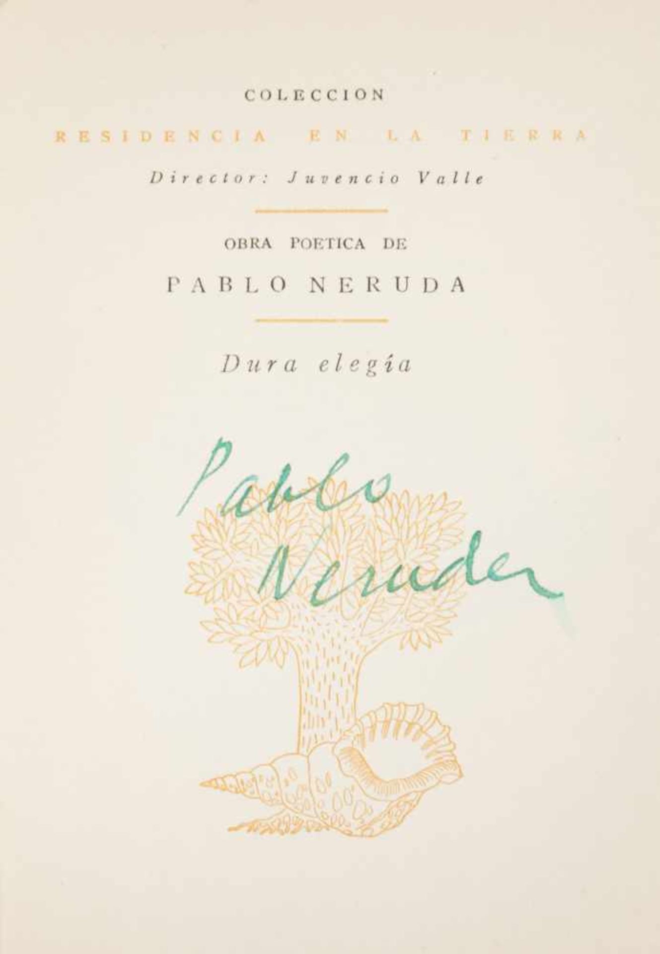 Lot of 10 small poetic works by Pablo Neruda:La canción de la fiesta. Crepusculario. Santiago de - Bild 7 aus 22