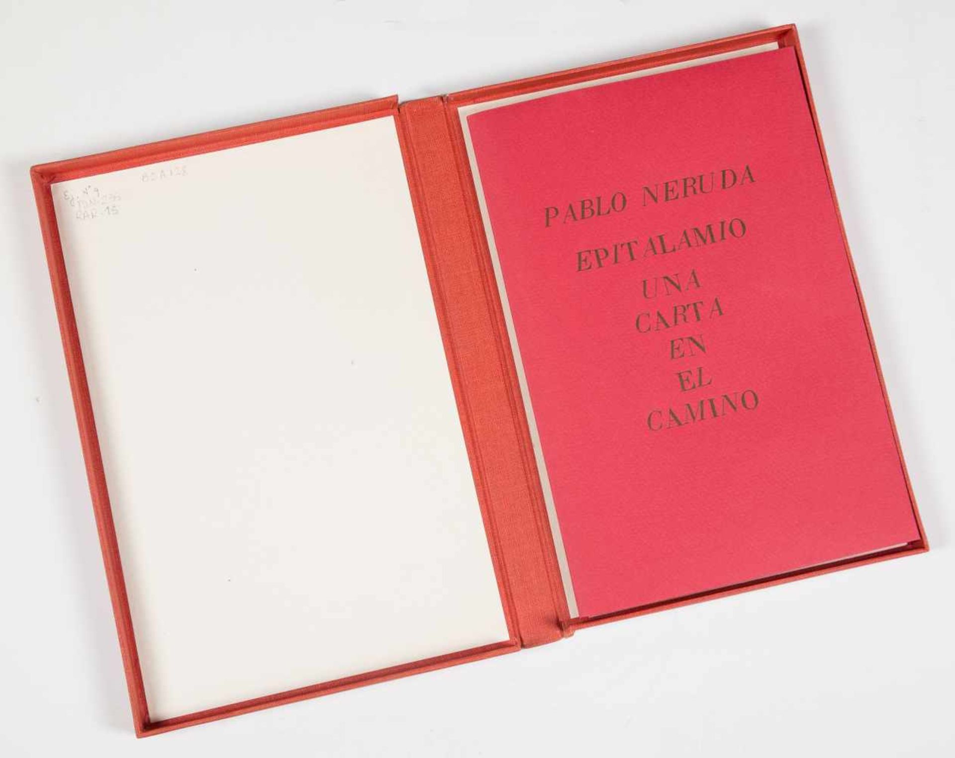 Epitalamio: una carta en el camino. (Epithalamium : a letter on the path) 1st edition, Buenos Aires: