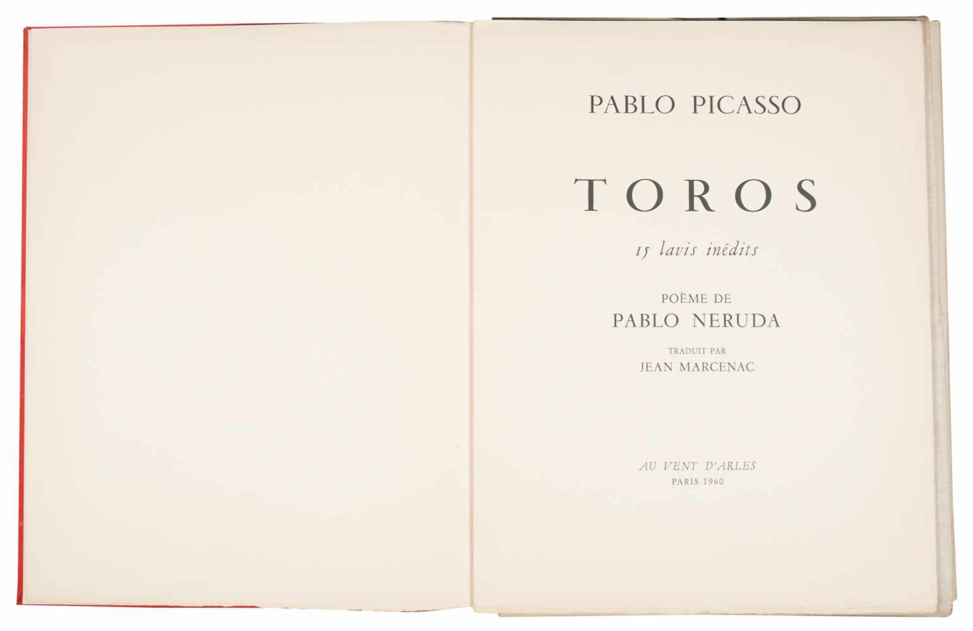 "Toros" Pablo Ruiz Picasso y Pablo Neruda. Important Artist’s Book. Containing 15 original - Bild 12 aus 21