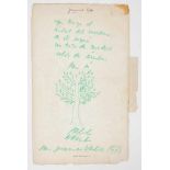 Lot of documents:- Handwritten dedication to Juvencio [Valle] (on the inside of the cover of a