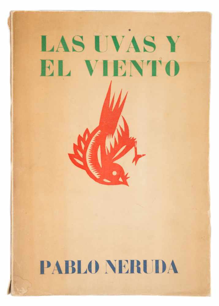 Neruda, Pablo. "Las uvas y el viento" (The grapes and the wind). 1st edition. Santiago de Chile: