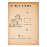 "A Pablo Neruda : homenaje de los poetas de Francia". (To Pablo Neruda: homage from the poets of