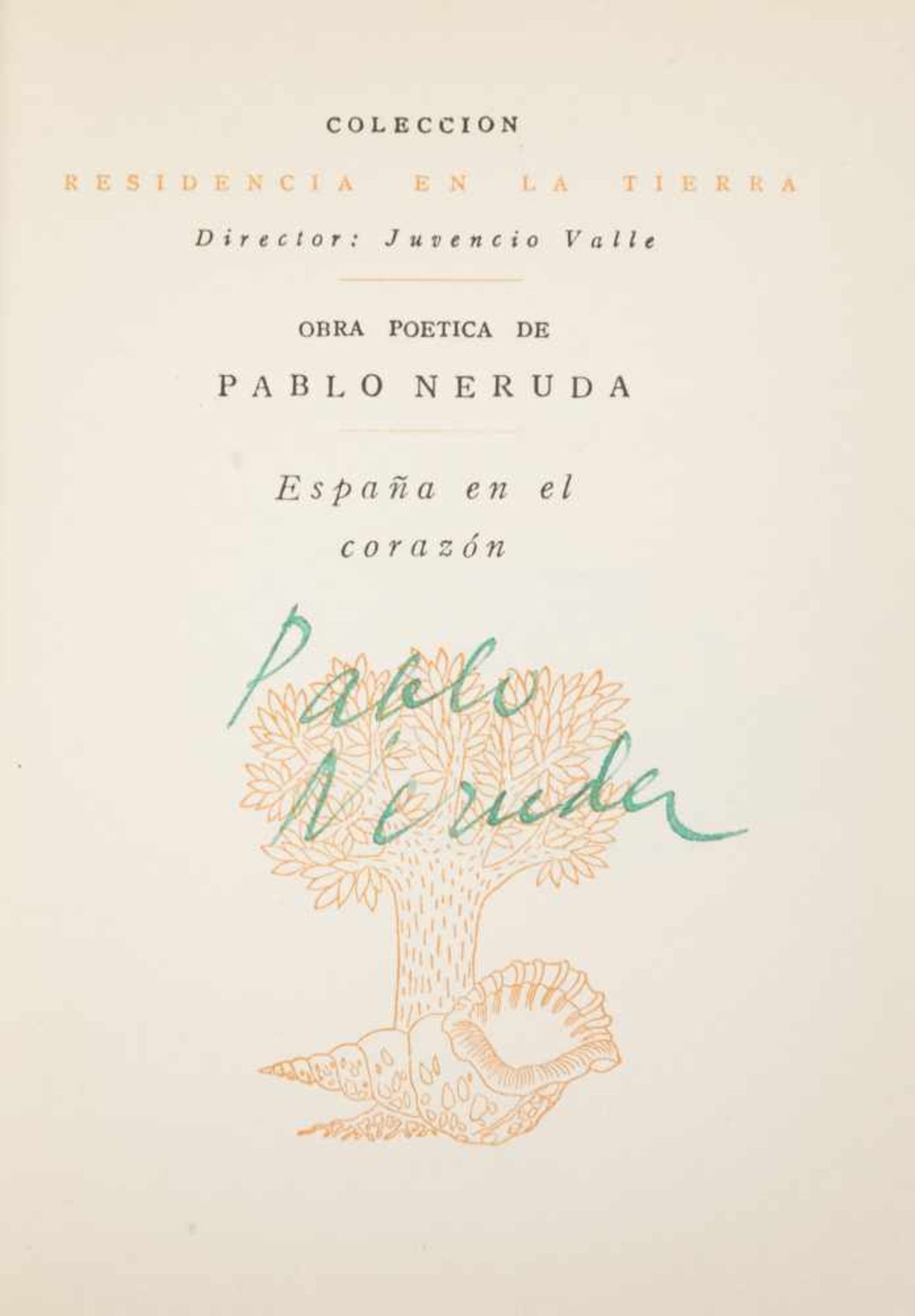 Lot of 10 small poetic works by Pablo Neruda:La canción de la fiesta. Crepusculario. Santiago de - Bild 3 aus 22