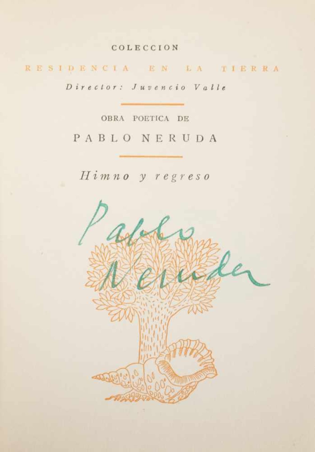 Lot of 10 small poetic works by Pablo Neruda:La canción de la fiesta. Crepusculario. Santiago de - Bild 11 aus 22