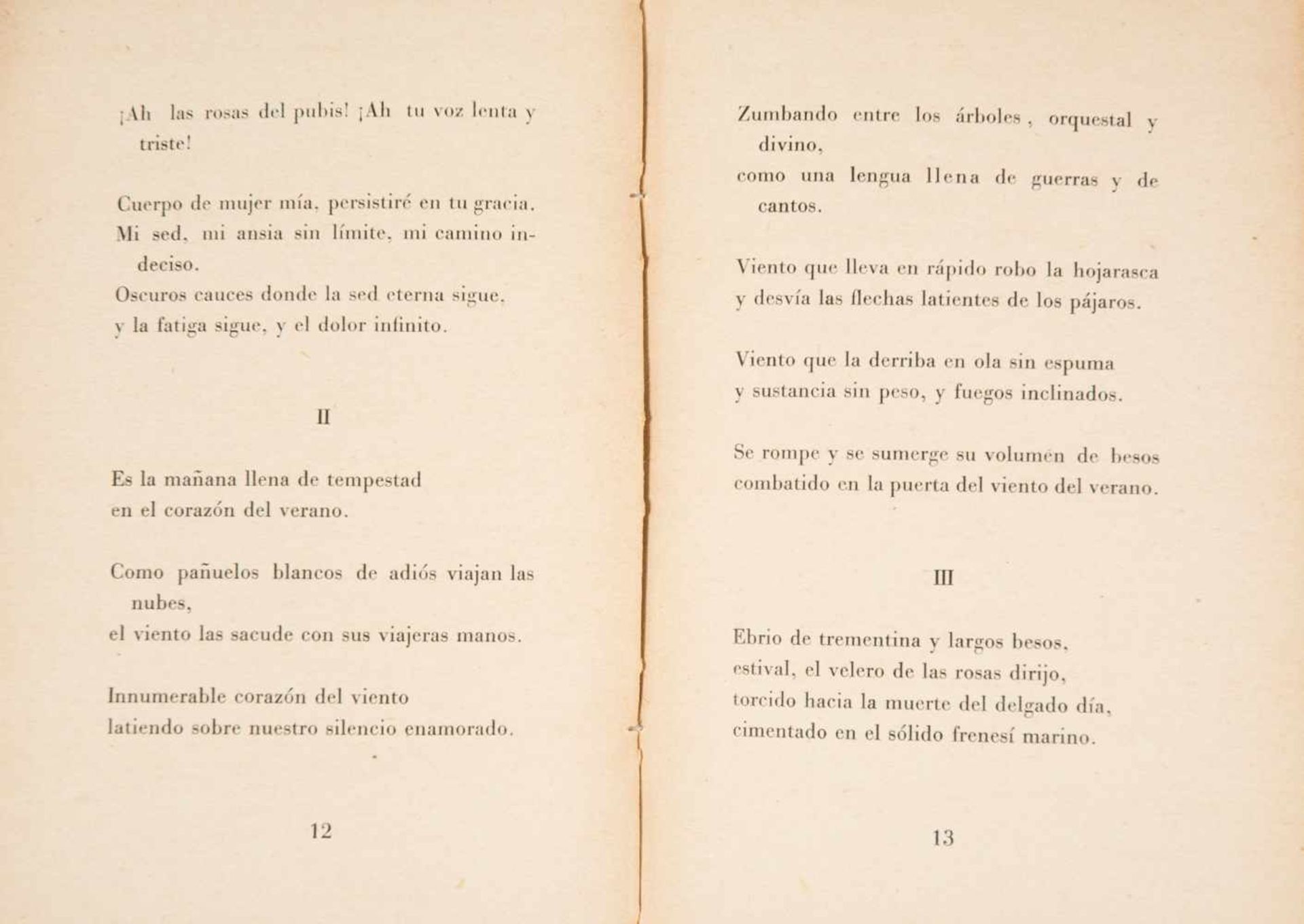 Neruda, Pablo. Primeros poemas de amor. (First love poems) 1st edition. Madrid: Published by - Bild 3 aus 4