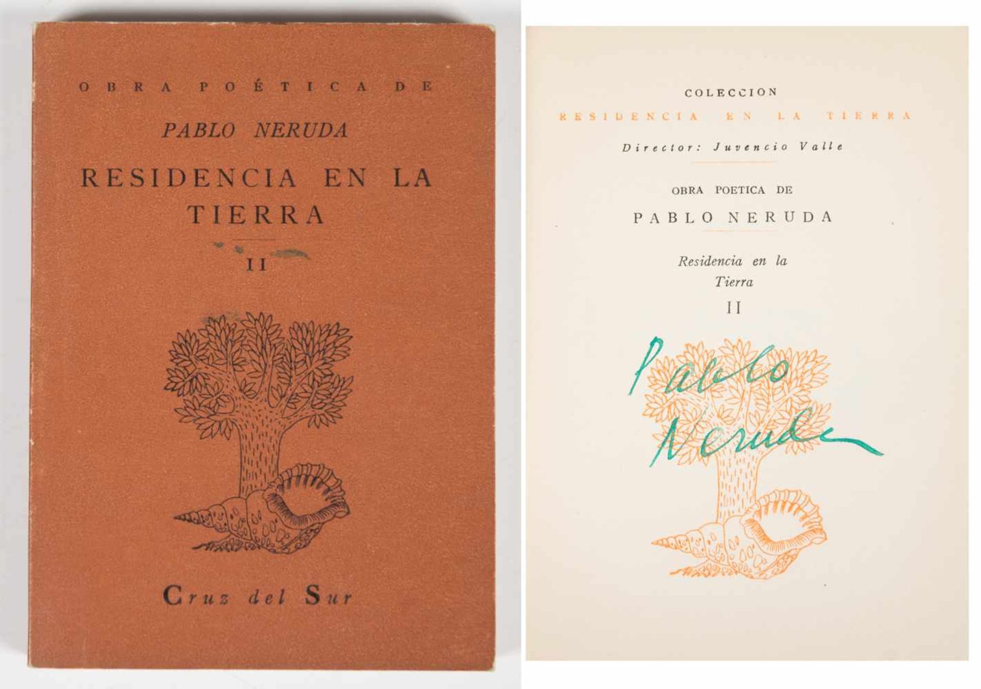 Lot of 10 small poetic works by Pablo Neruda:La canción de la fiesta. Crepusculario. Santiago de - Bild 17 aus 22