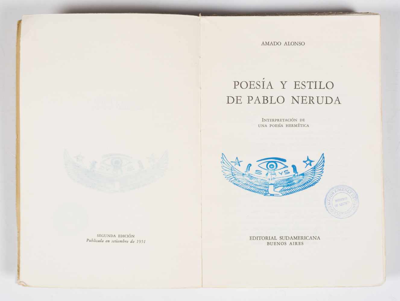 Amado Alonso (Lerín, 1896 - Arlington, 1952. Manuscript for. "Poesía y estilo de Pablo Neruda" ( - Image 6 of 6