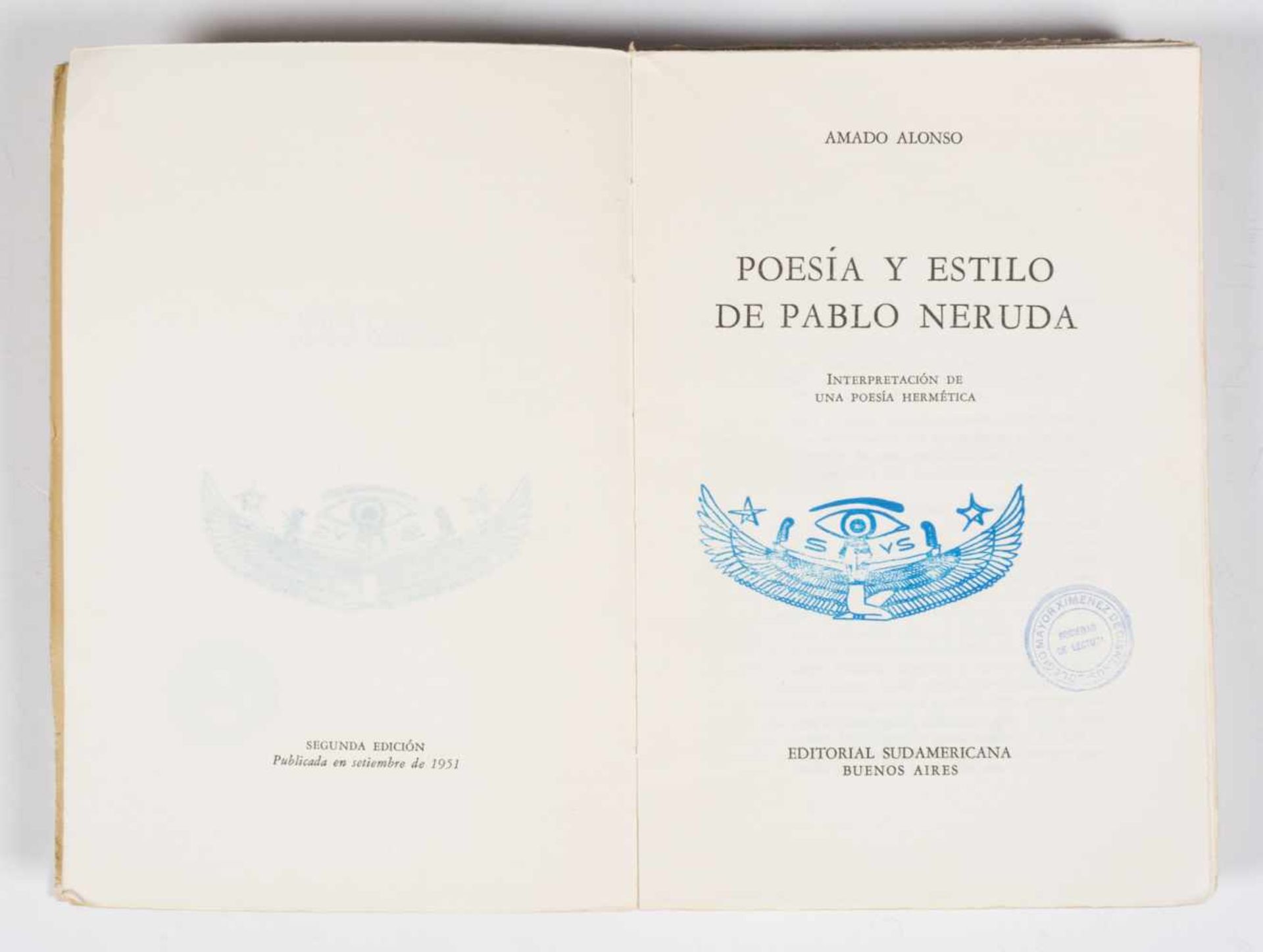 Amado Alonso (Lerín, 1896 - Arlington, 1952. Manuscript for. "Poesía y estilo de Pablo Neruda" ( - Bild 6 aus 6