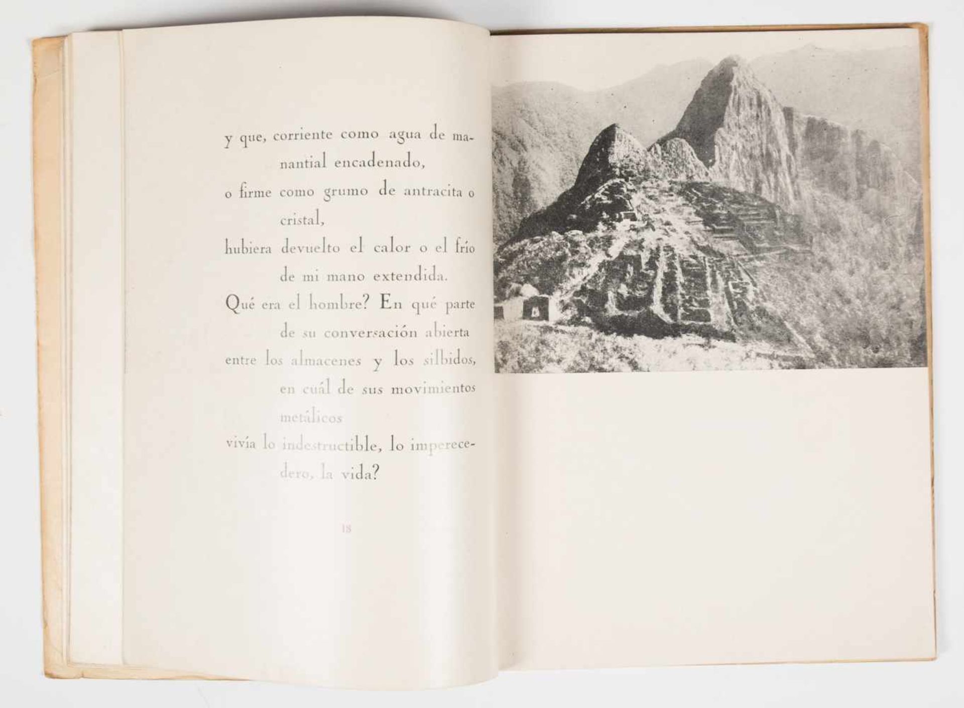 Neruda, Pablo. "Alturas de Macchu Picchu" (The Heights of Macchu Picchu). 1st edition. Santiago de - Bild 2 aus 4