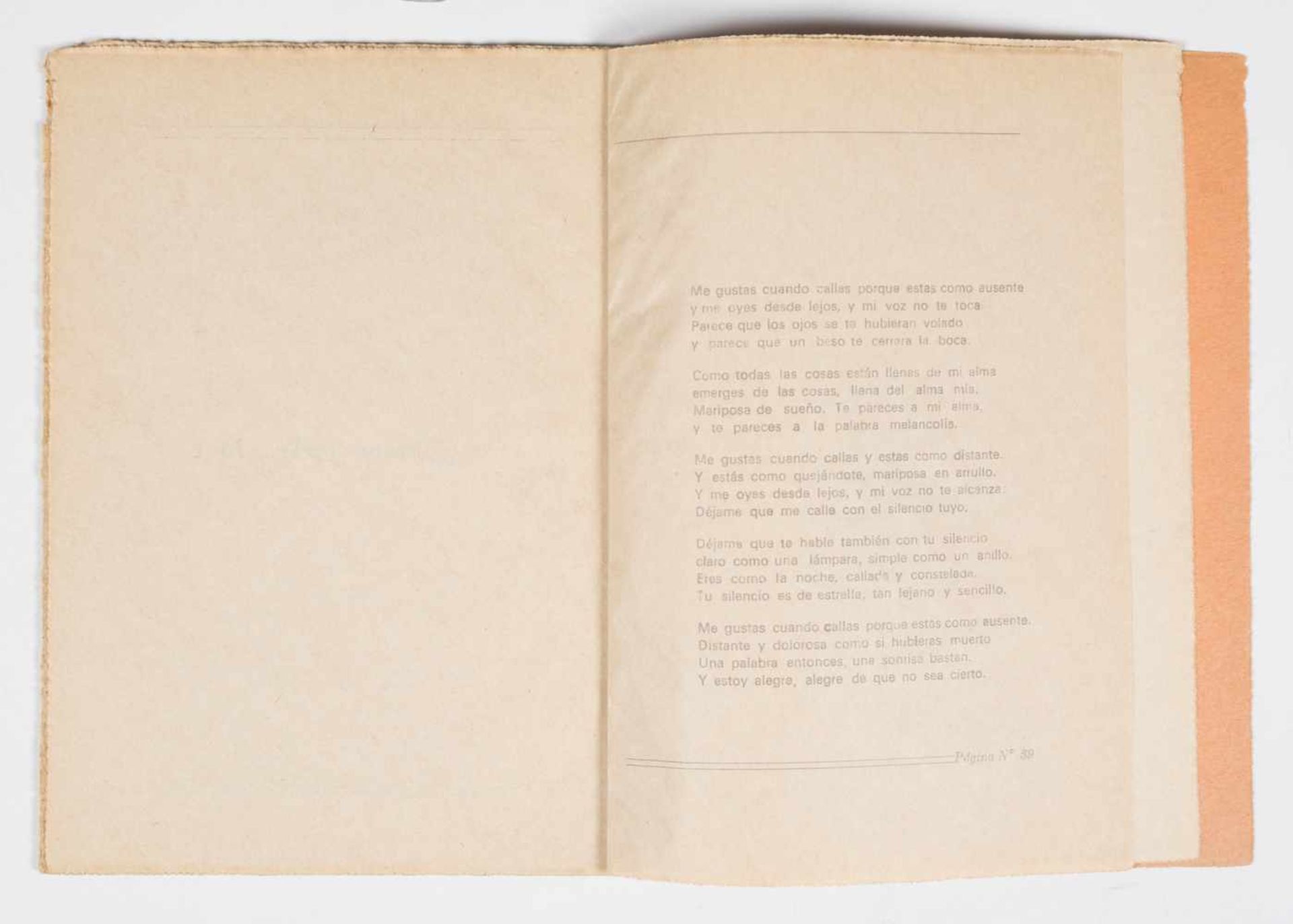 Neruda, Pablo. "8 poemas de amor y una presentación desesperada". 1st edition. Buenos Aires. - Bild 3 aus 4