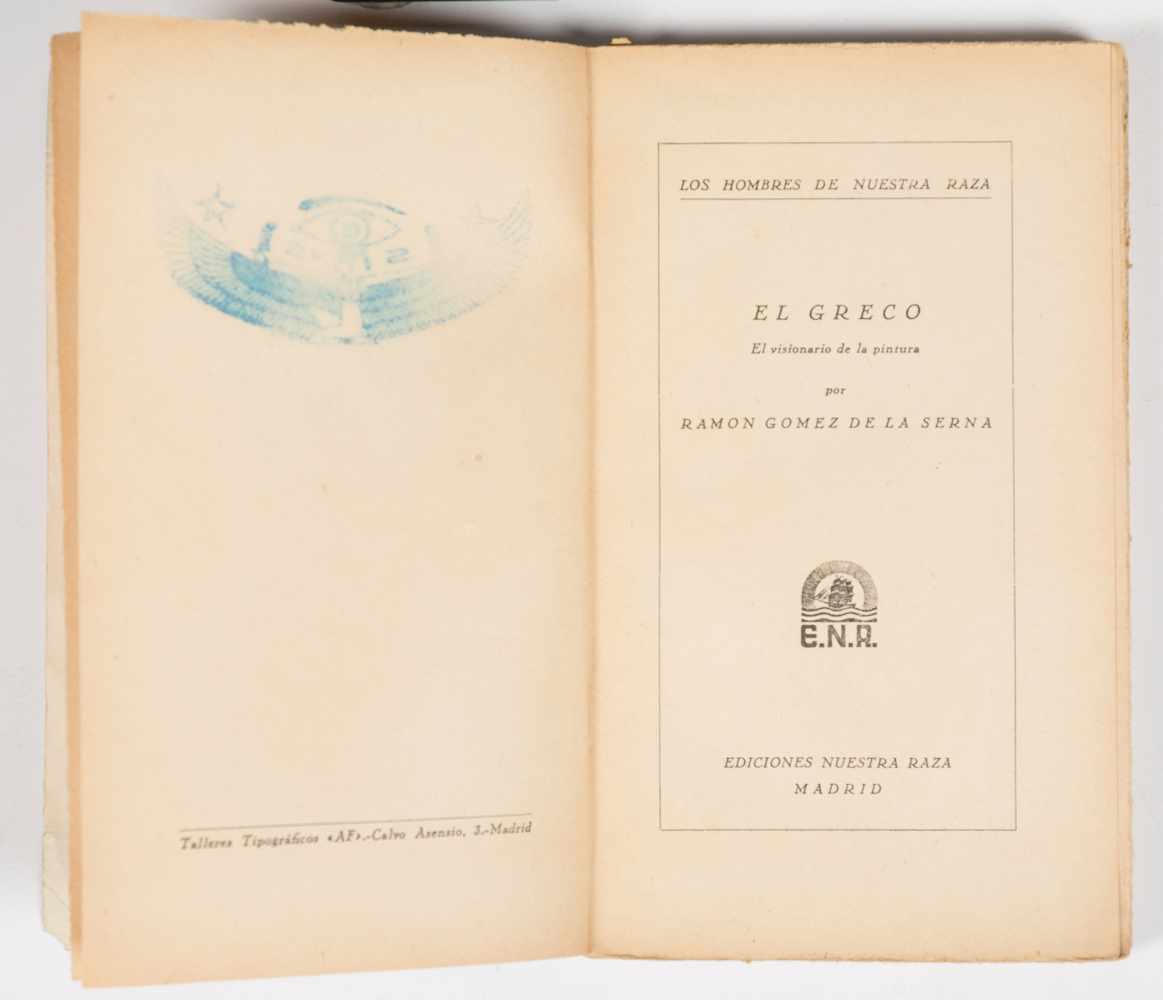 Gómez de la Serna, Ramón. El Greco: el visionario de la pintura. 1st edition. Madrid: Published by - Image 3 of 4