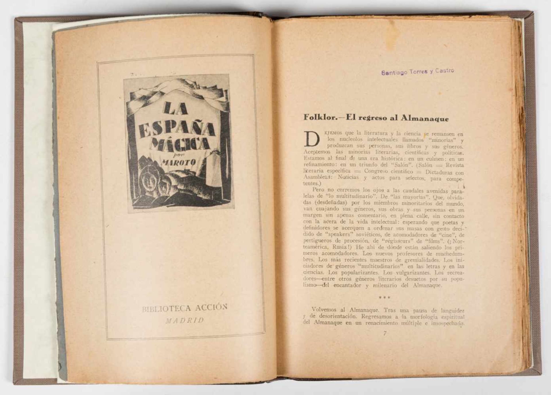 García Maroto, Gabriel. "Almanaque de las artes y las letras para 1928". (Writers and artists - Bild 3 aus 5