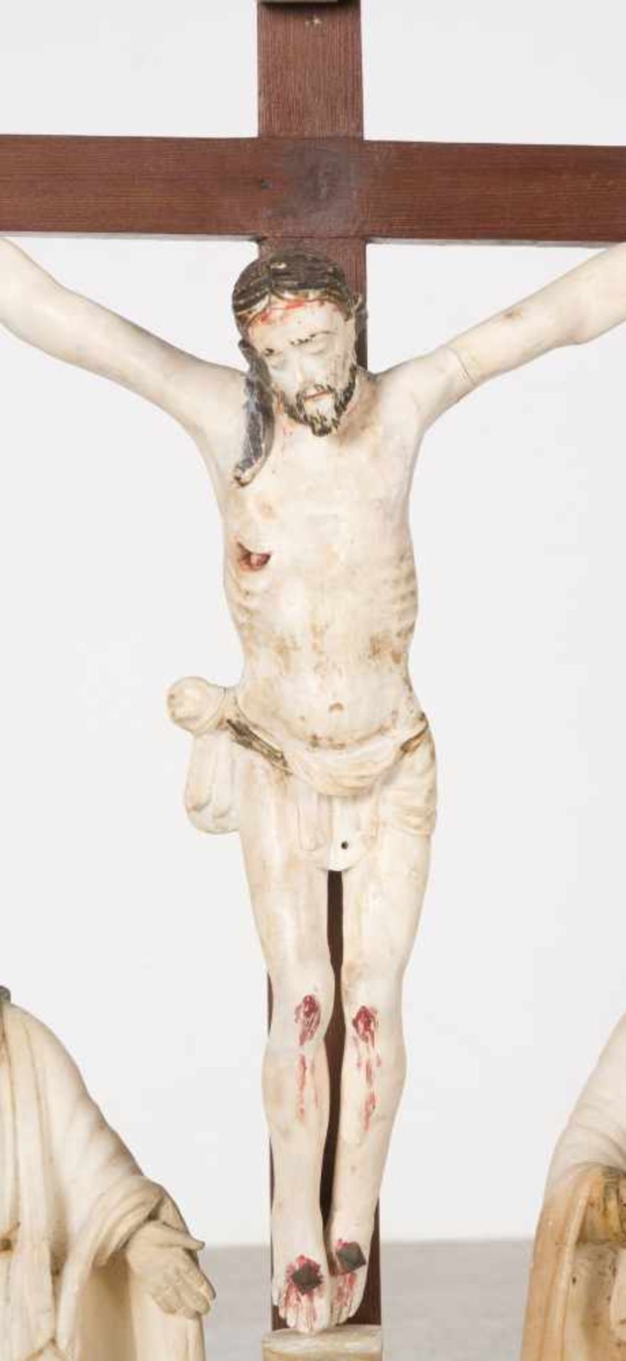 "Calvary". Minas de Gerais. Brazil. 18th century.Partially gilded and polychromed sculptural - Bild 6 aus 7