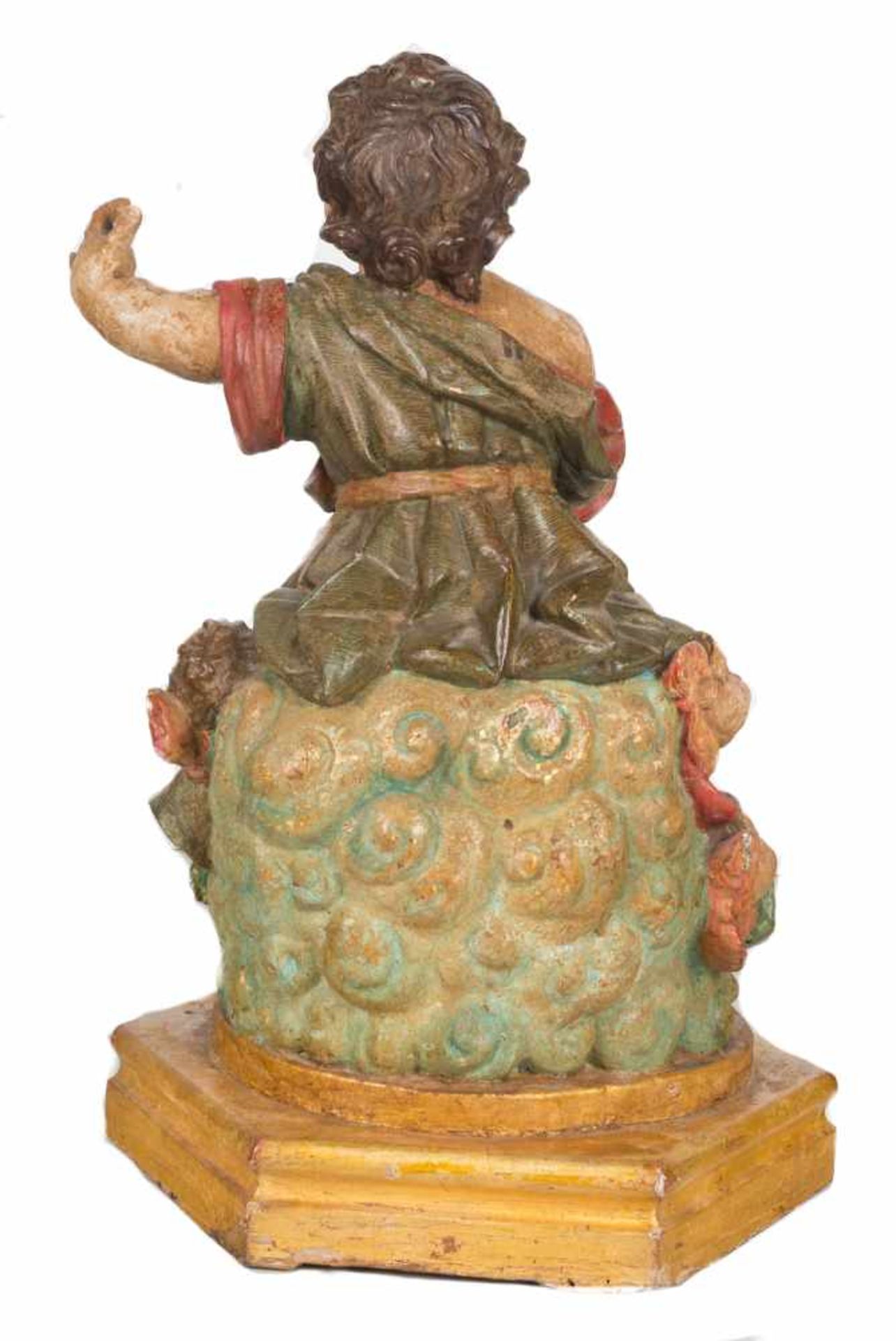 "Christ Child". Polychromed lead sculpture. Andalusian School. 18th century. - Bild 4 aus 4