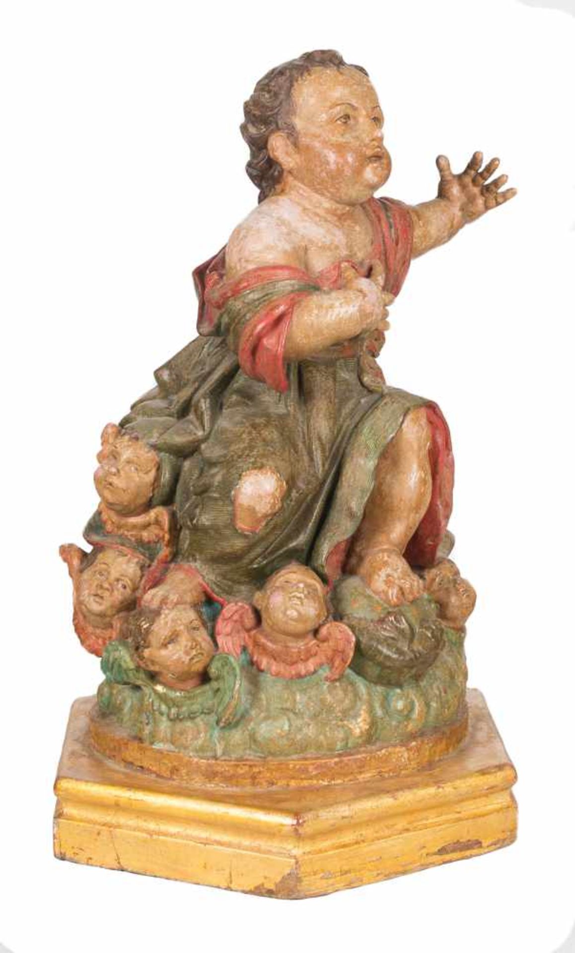 "Christ Child". Polychromed lead sculpture. Andalusian School. 18th century. - Bild 2 aus 4