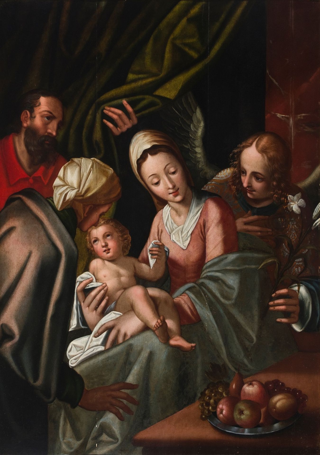 Holy Family with Saint Gabriel and Saint Anne - Bild 2 aus 8