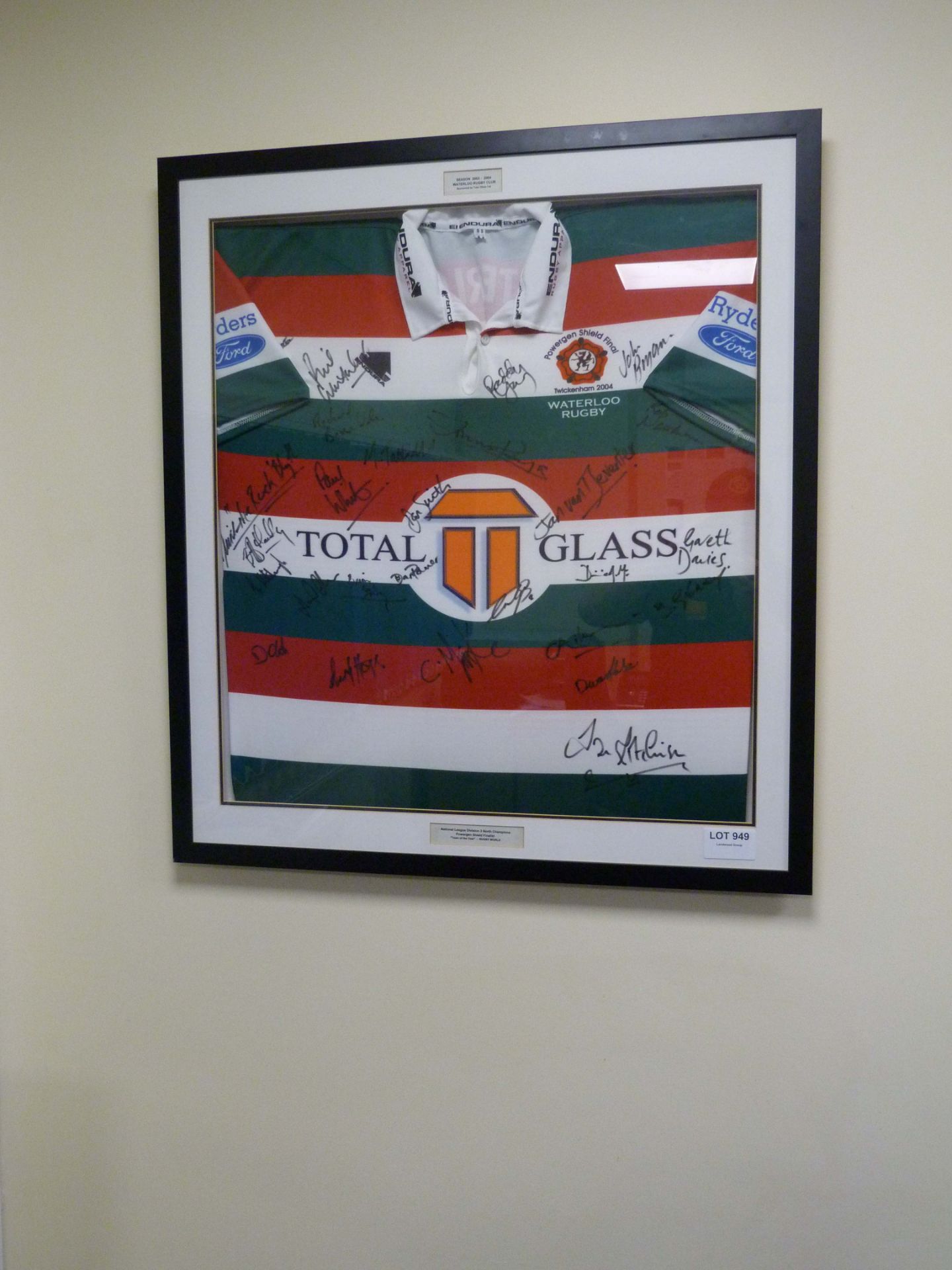 Signed Rugby Shirt & Photo