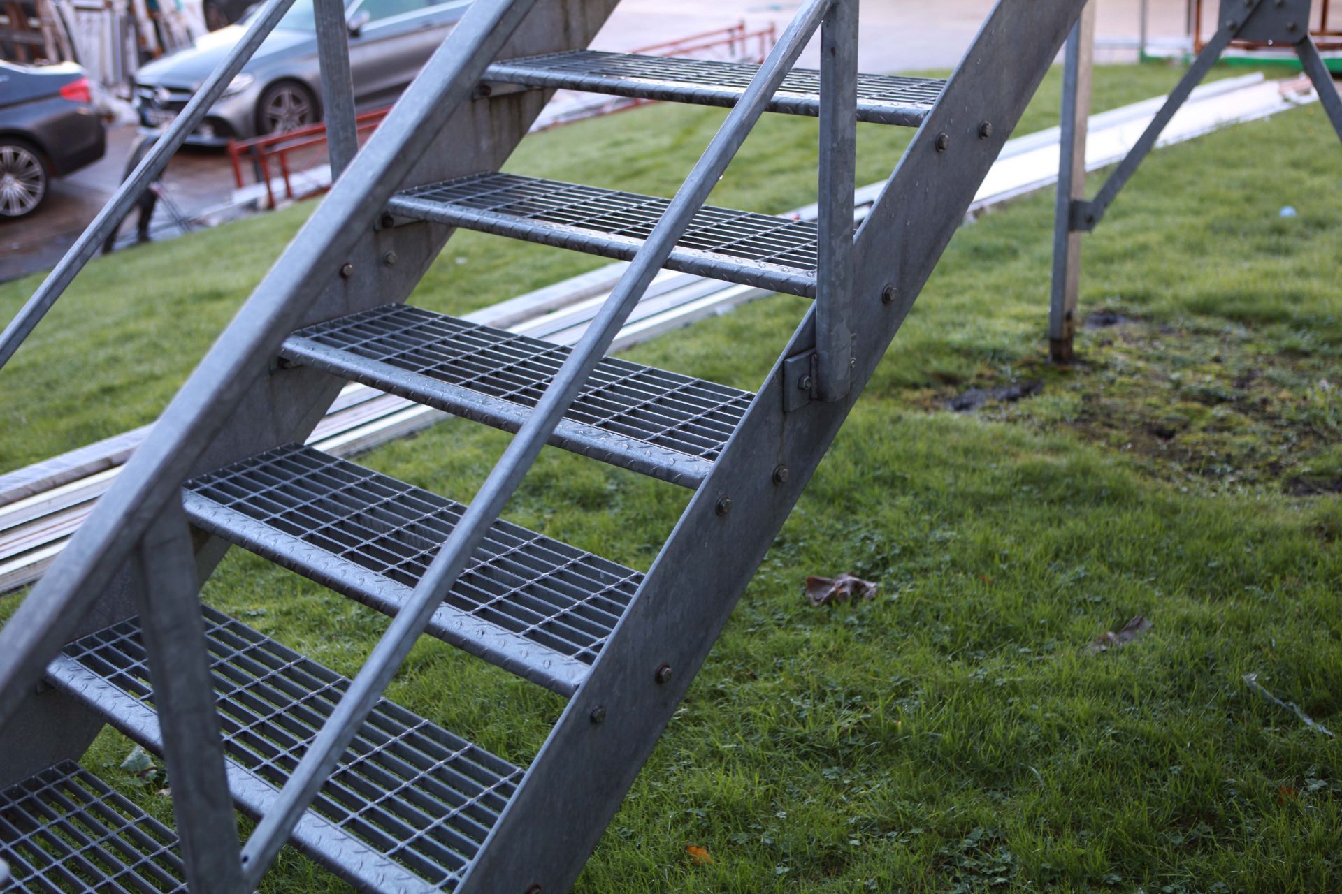 Galvanised Steel Staircase - Image 2 of 2