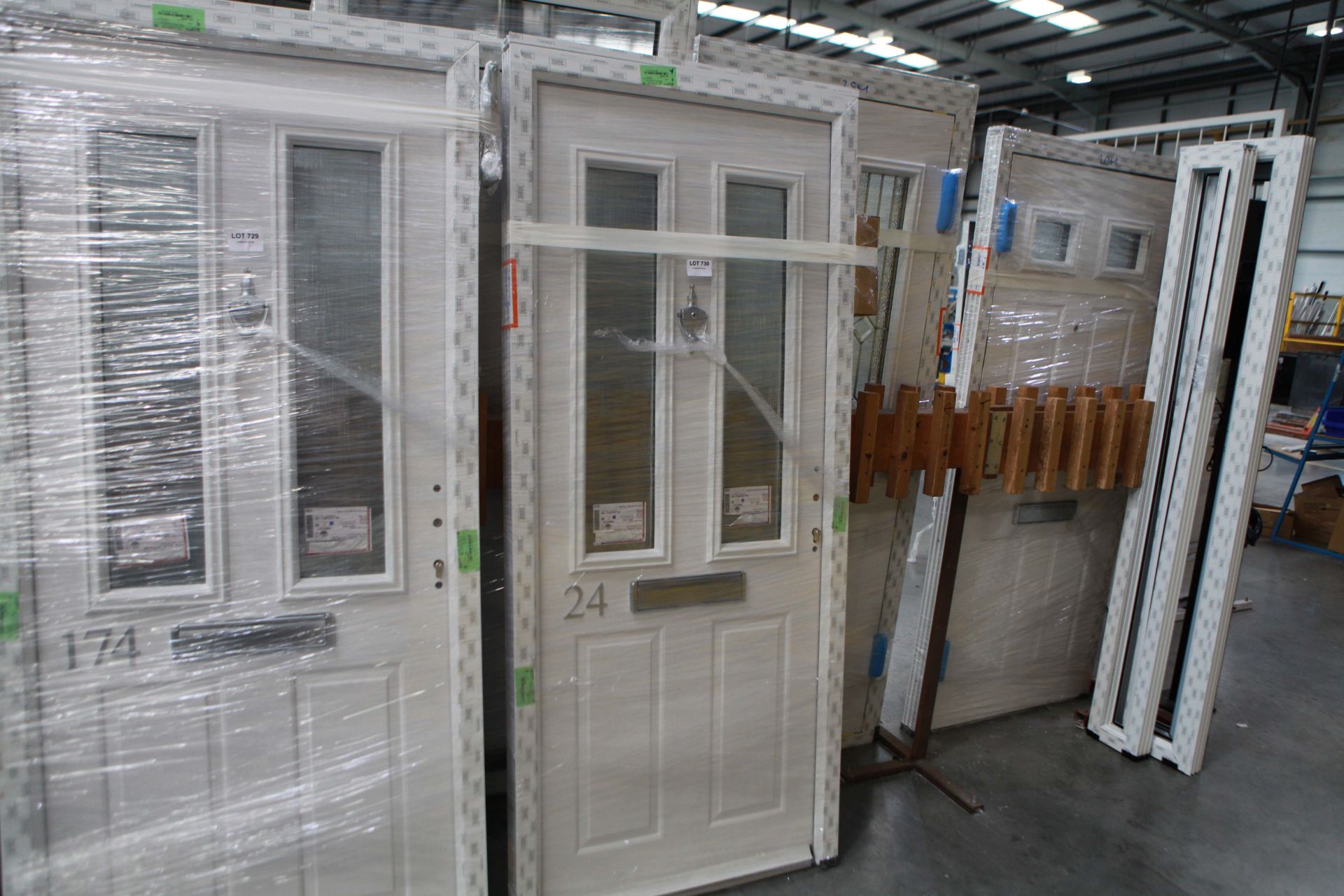 Twin Panel Composite Door and frame in White
