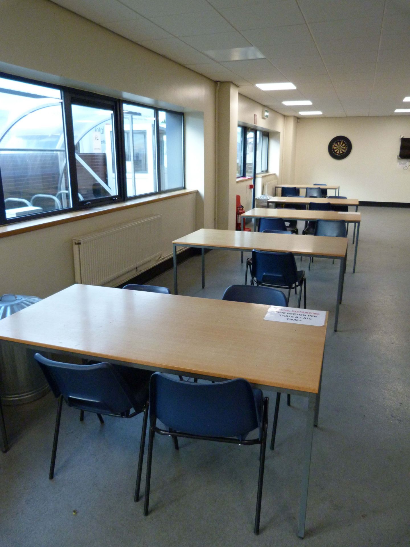 5 Canteen Tables & 17 Chairs