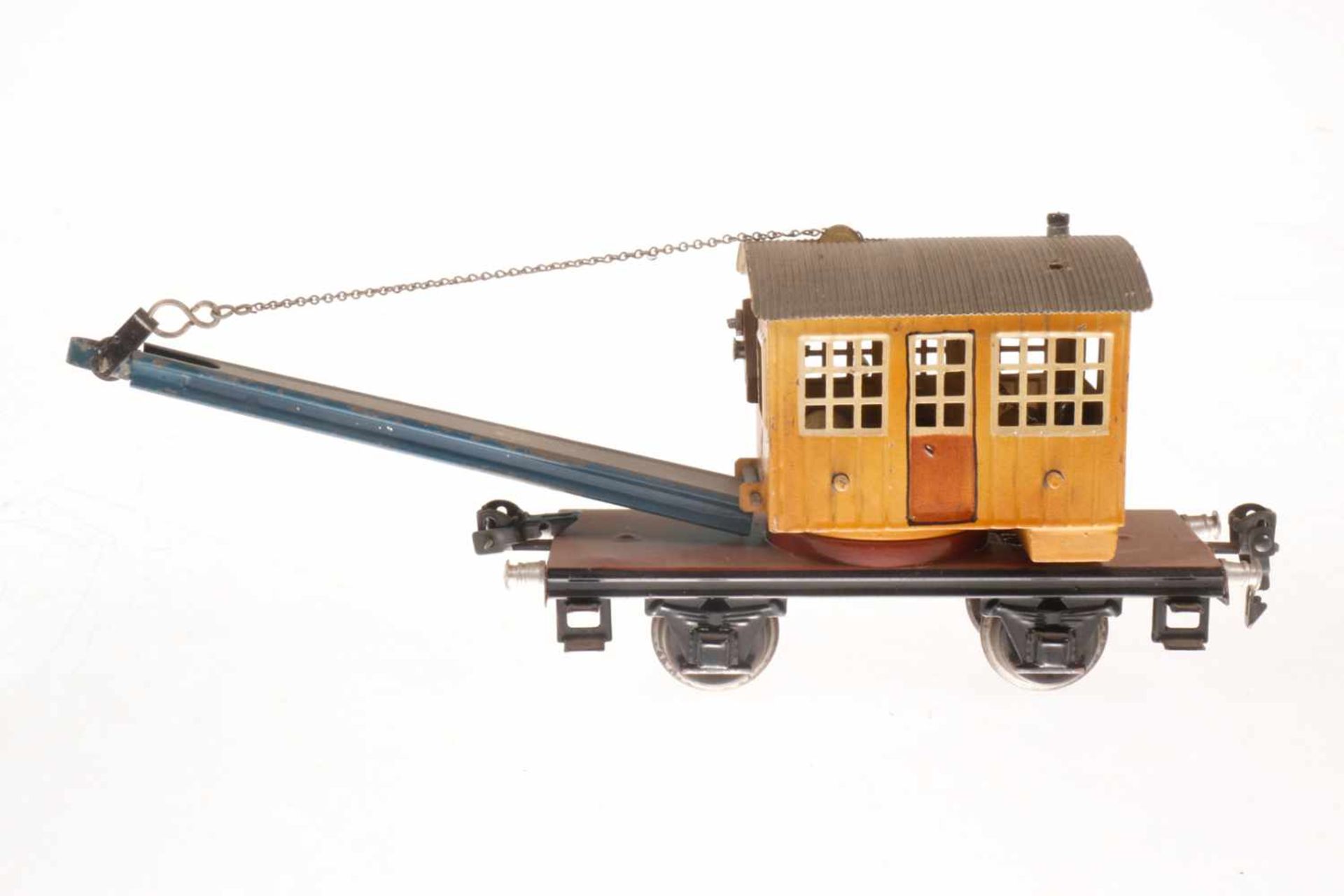 Märklin Kranwagen 1768, S 0, HL, NV, LS, L 16,5, bespielt<