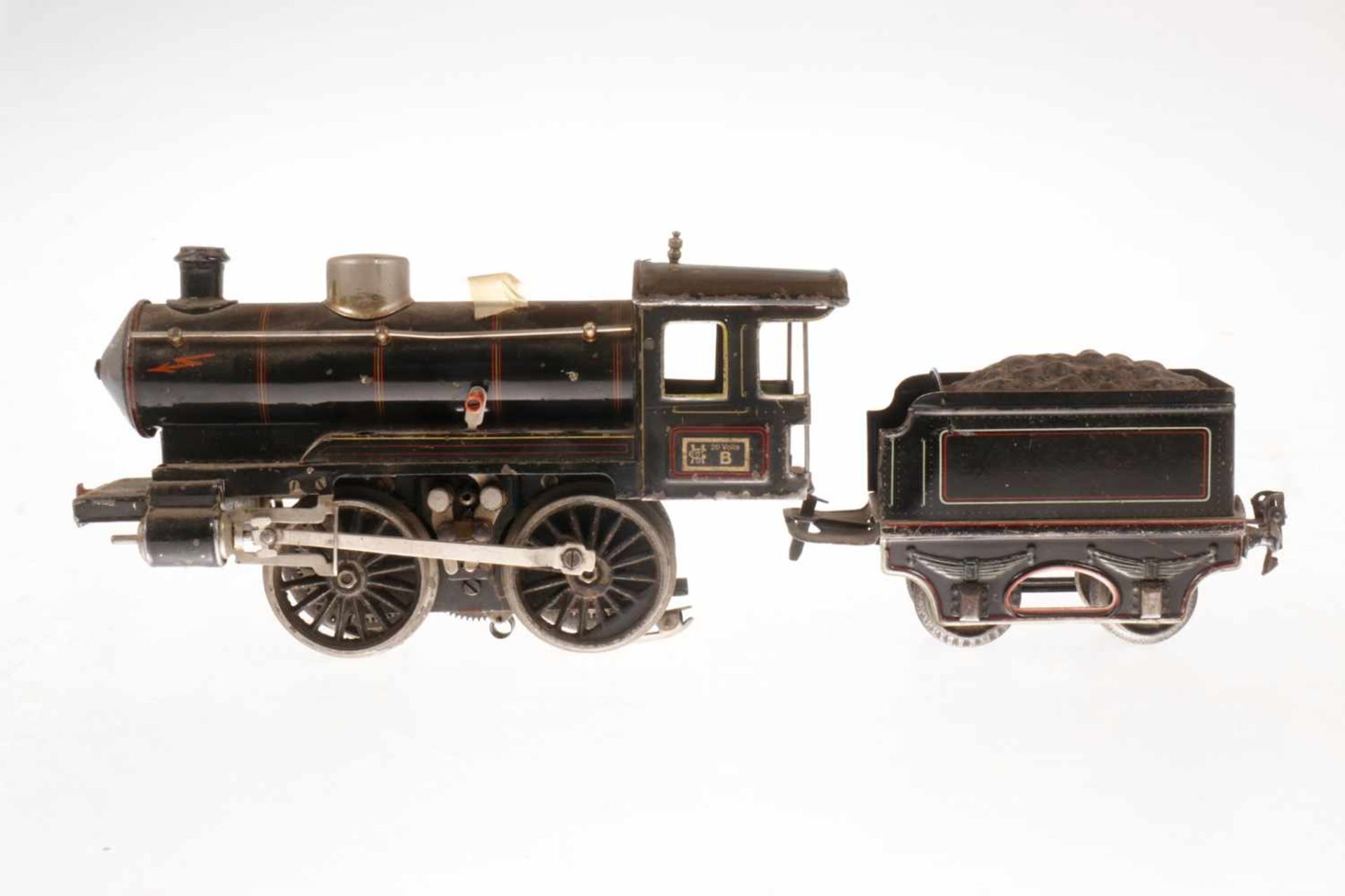 Märklin B-Dampflok R 13041, S 1, elektr., schwarz, mit Tender, NV, bespielt<