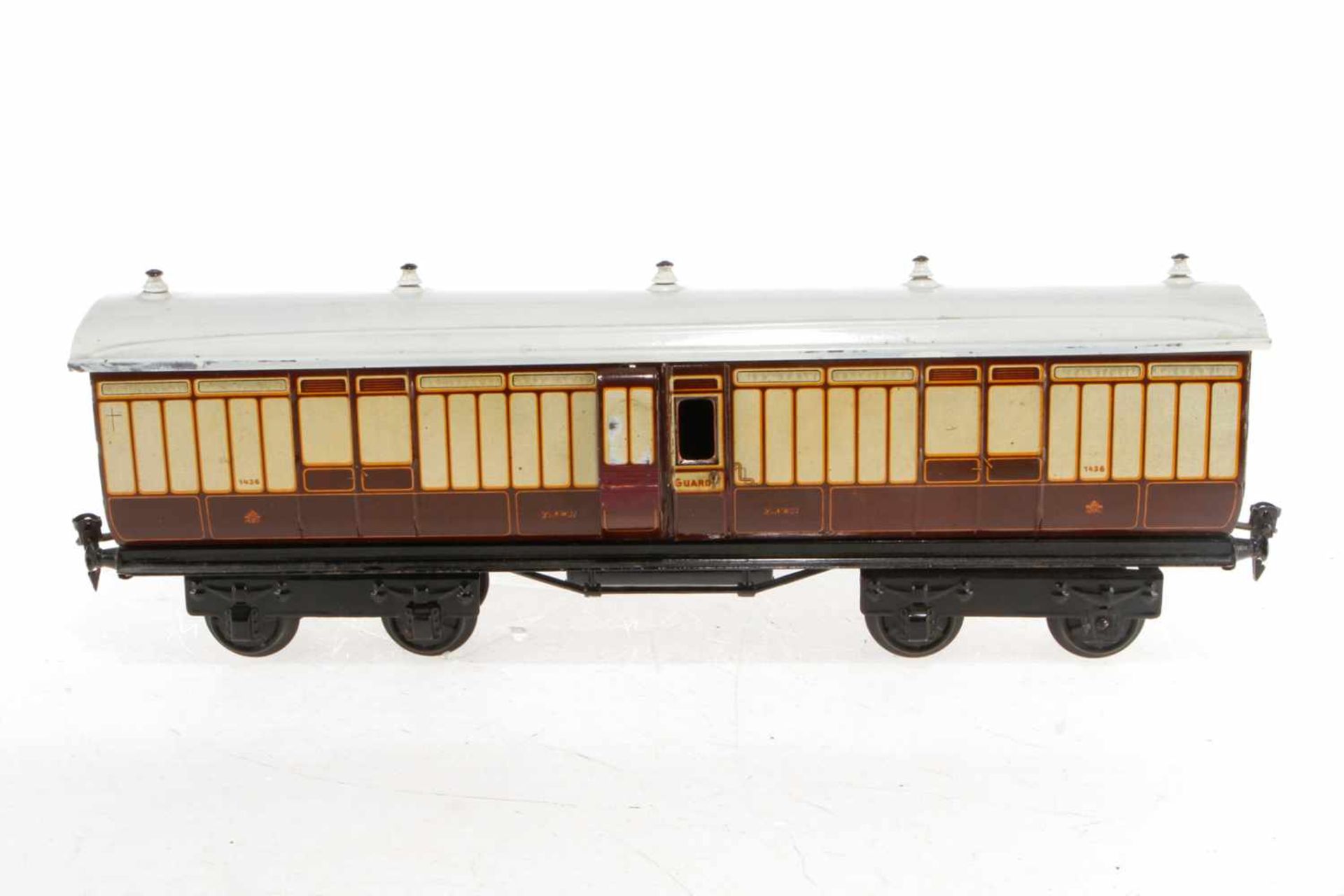 Märklin englischer Postwagen 2876 LNWR, S 1, CL, Dach nachalckiert, L 42, sonst Z 2<