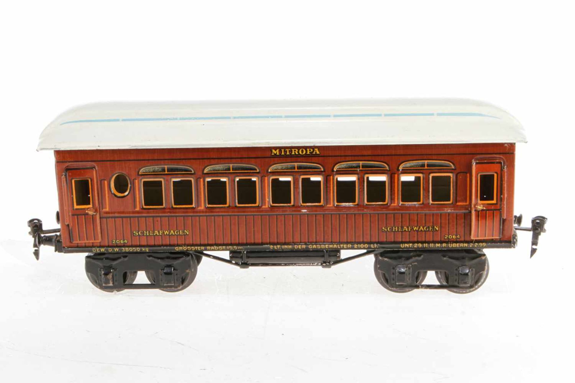 Märklin Mitropa Schlafwagen 2064, S 1, Teak CL, ohne Inneneinrichtung, L 33,5, Z 2<