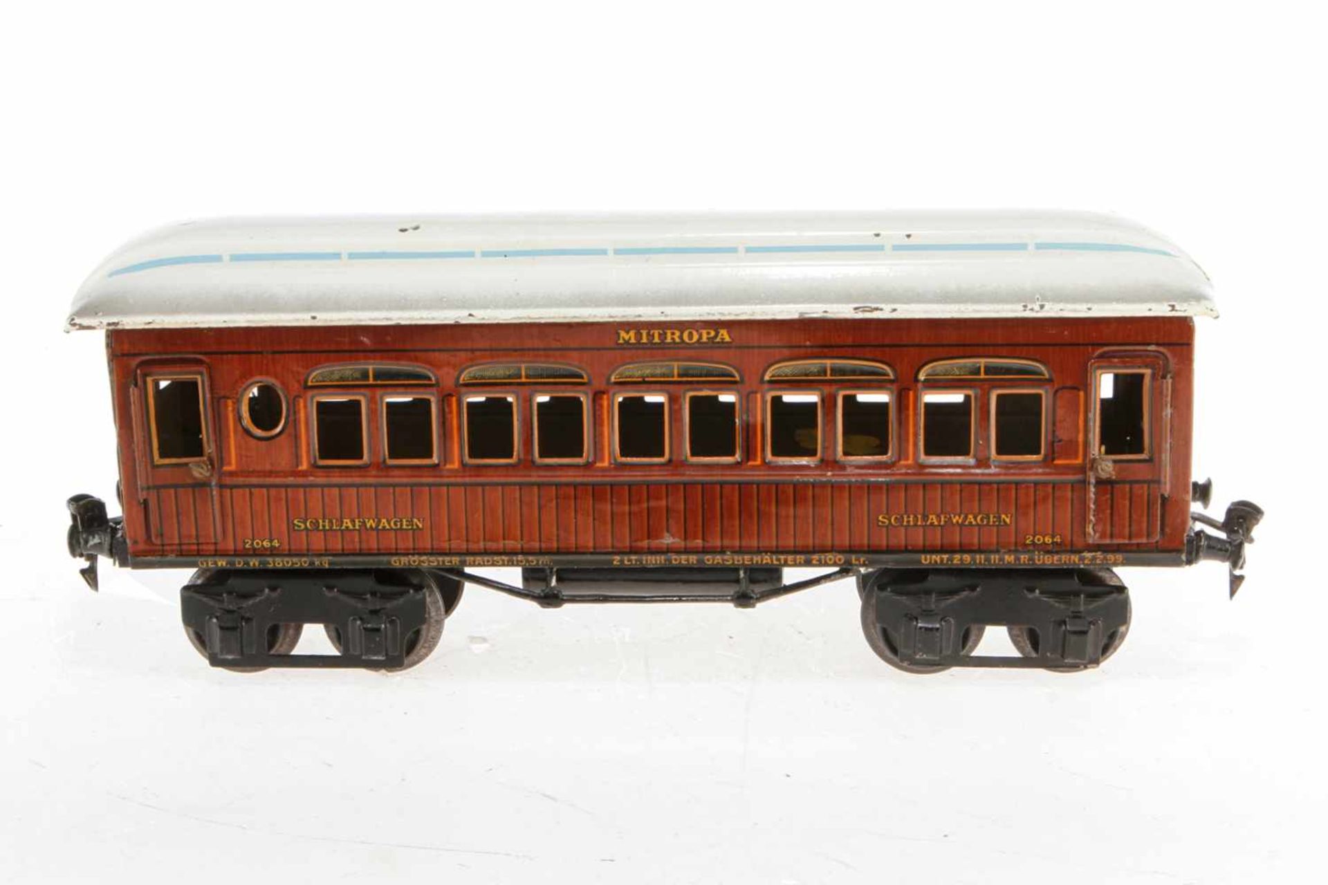 Märklin Mitropa Schlafwagen 2064, S 1, CL, ohne Inneneinrichtung, L 33,5, Klarlack, noch Z 2<