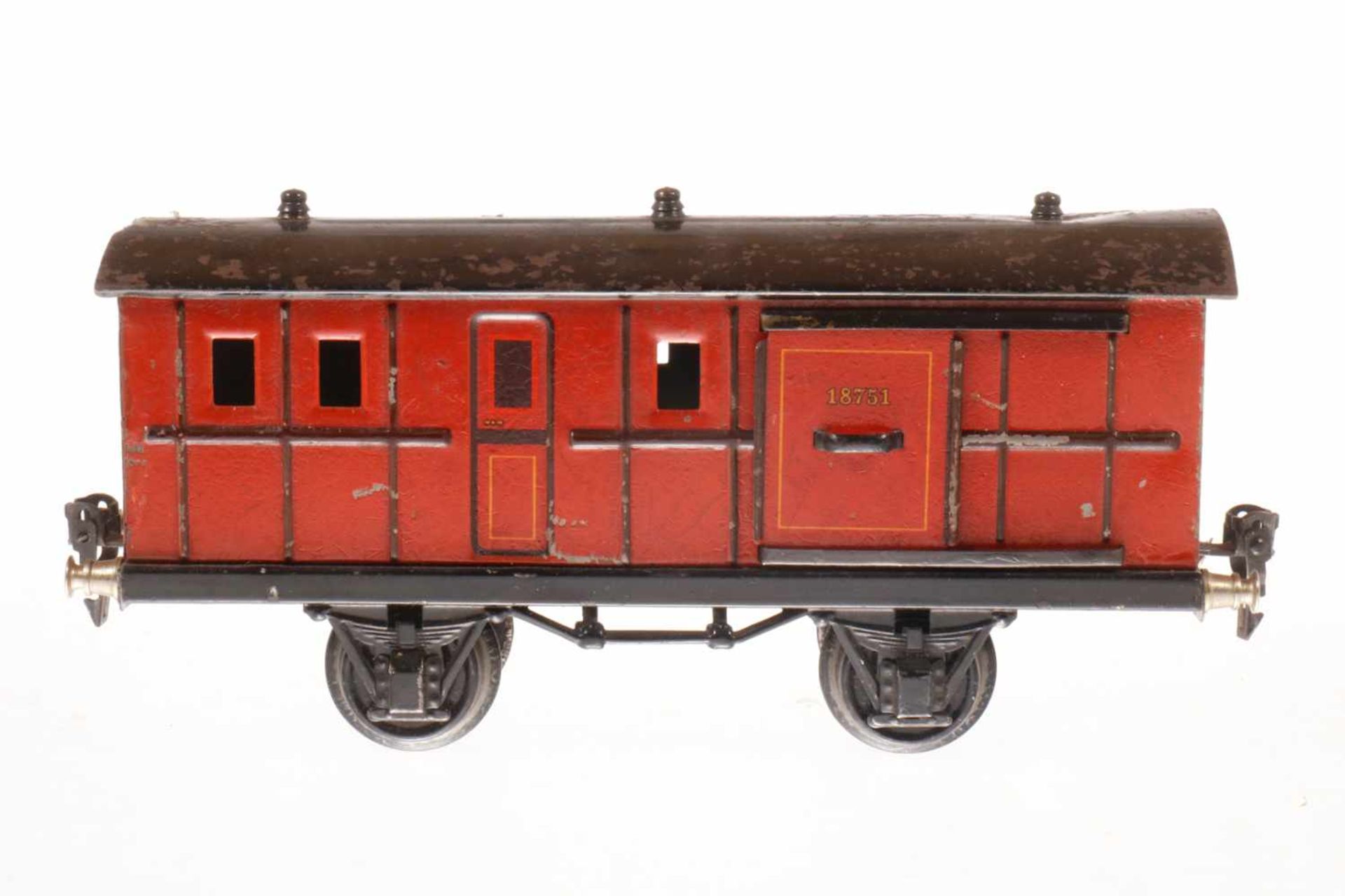 Märklin Gepäckwagen 1875, S 1, CL, mit 2 ST, LS, L 24, bespielt<b