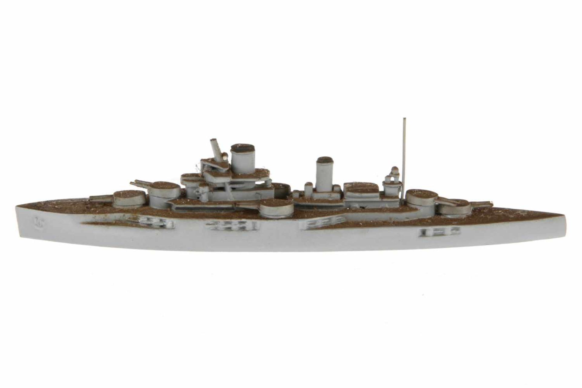 Wiking Modellschiff Schlachtschiff &quot;Courbet&quot;, Guss, Spielspuren, L 13,5, Z 2