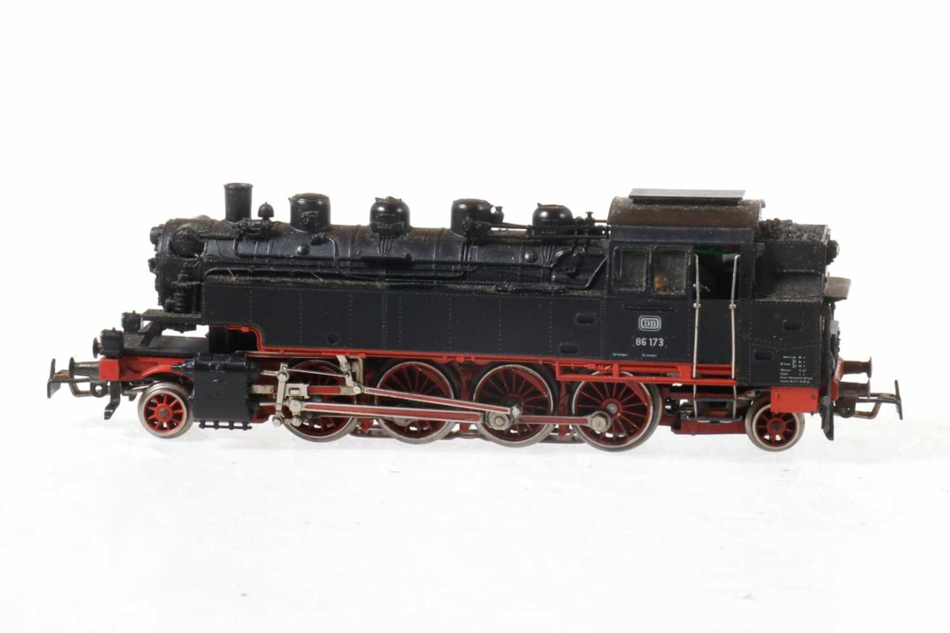 Märklin 1-D-1 Tenderlok &quot;86 173&quot; 3096, S H0, schwarz, OK, bespielt<