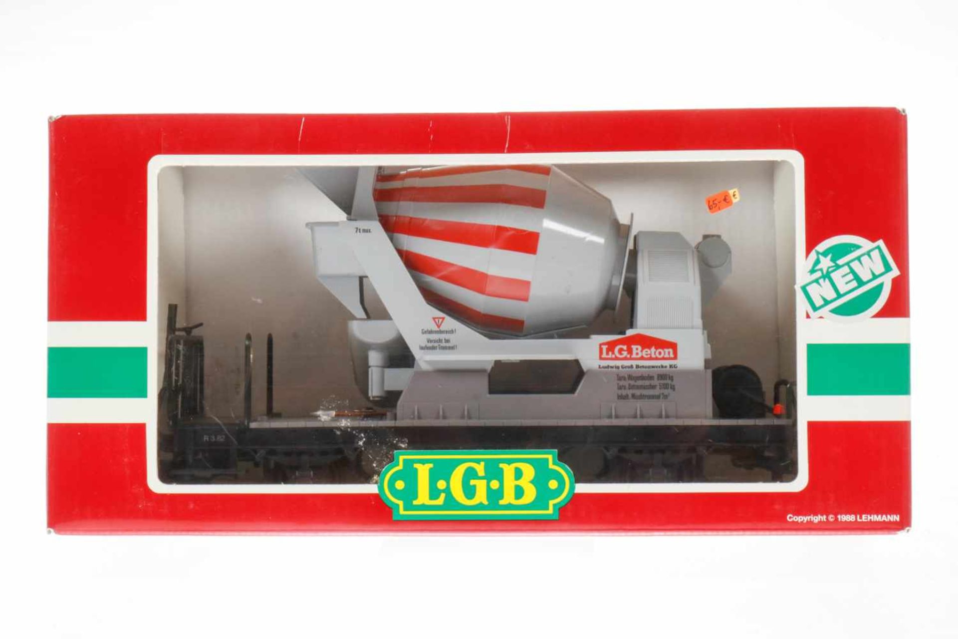 LGB Betonwagen 4055, S G, grau, OK, Z 1-2