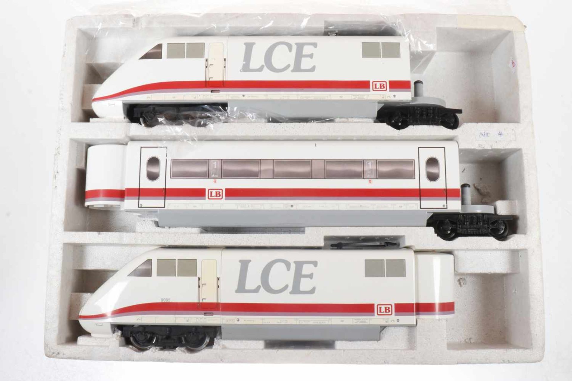 LGB LCE-Triebzug, S G, 3-teilig, weiß/rot, in Teilverpackung, Z 2<