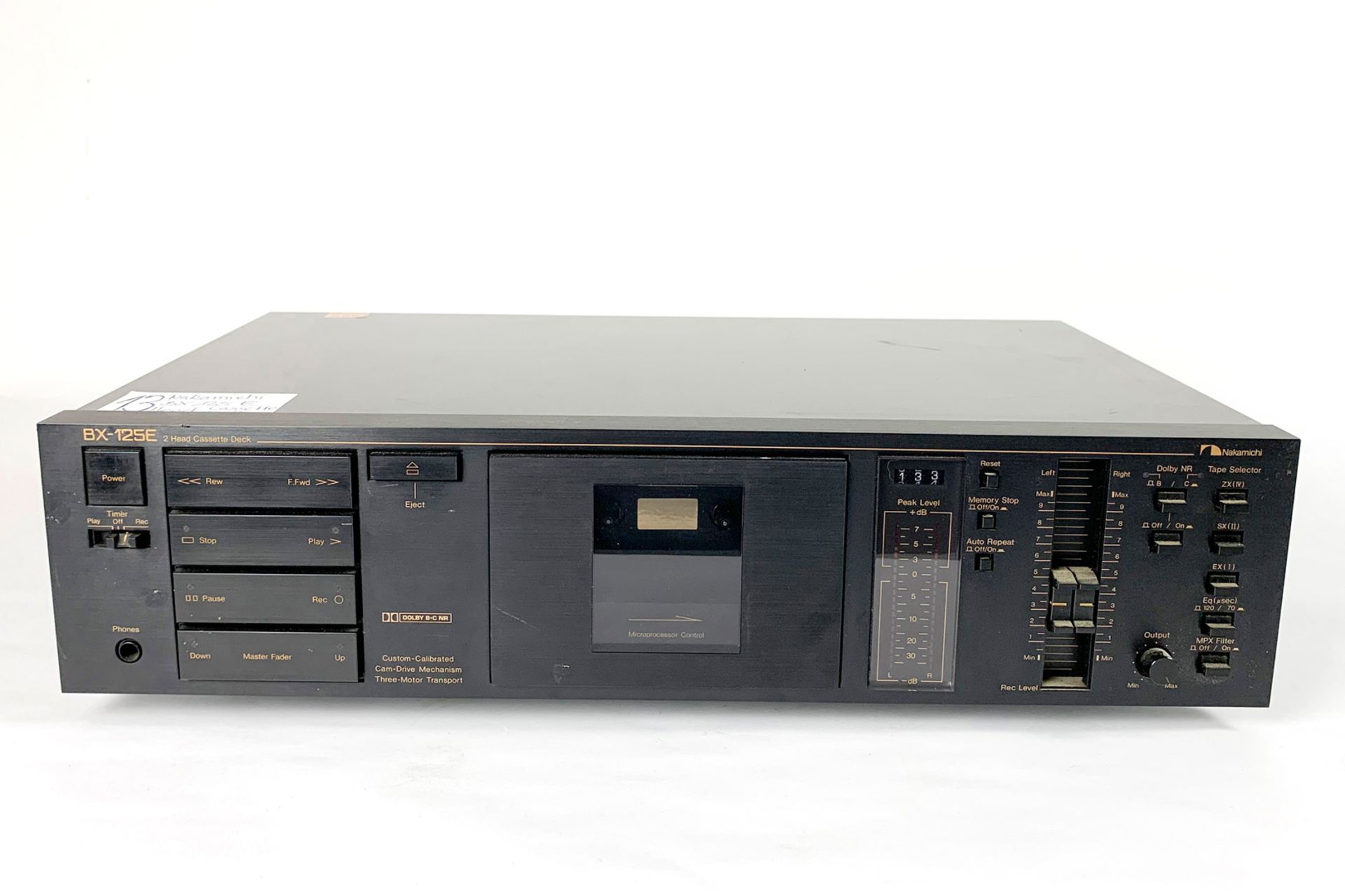 Nakamichi BX-125 Head Cassette Deck, Custom Calibratet, Cam-Drive Mechanism, Free Motor Drive,