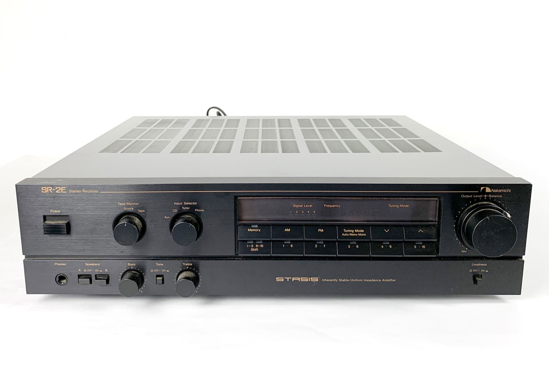 Nakamichi Stasis Inherently Stable/Uniform Impedance Amplifier, SR-2E Stereo Receiver, Seriennr.