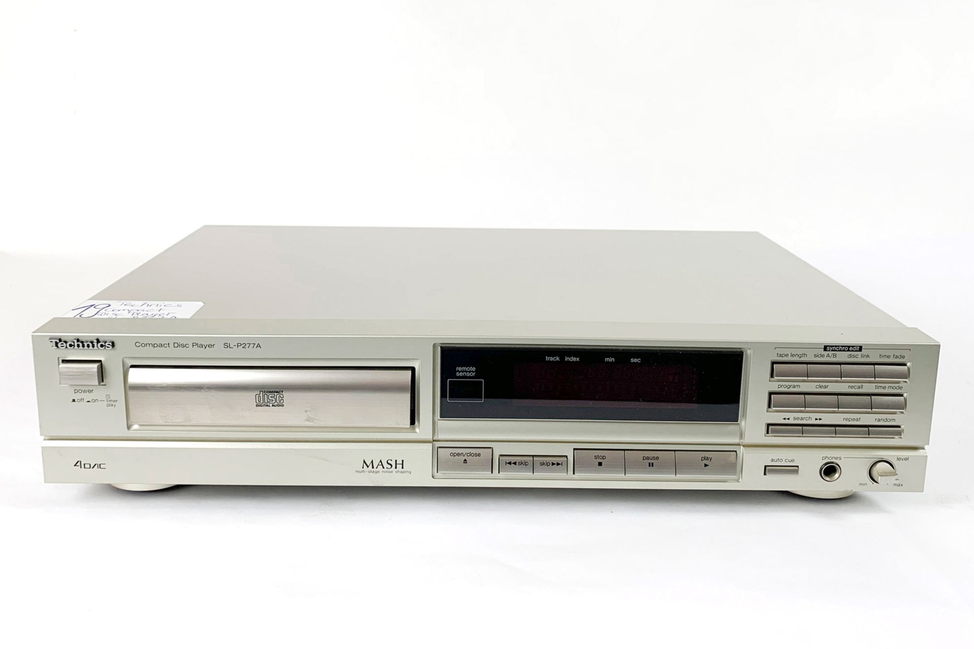 Technics Compact Disc Player, SL-P 227 A, Seriennr. VVOIA03100, L 42,5, Z 2