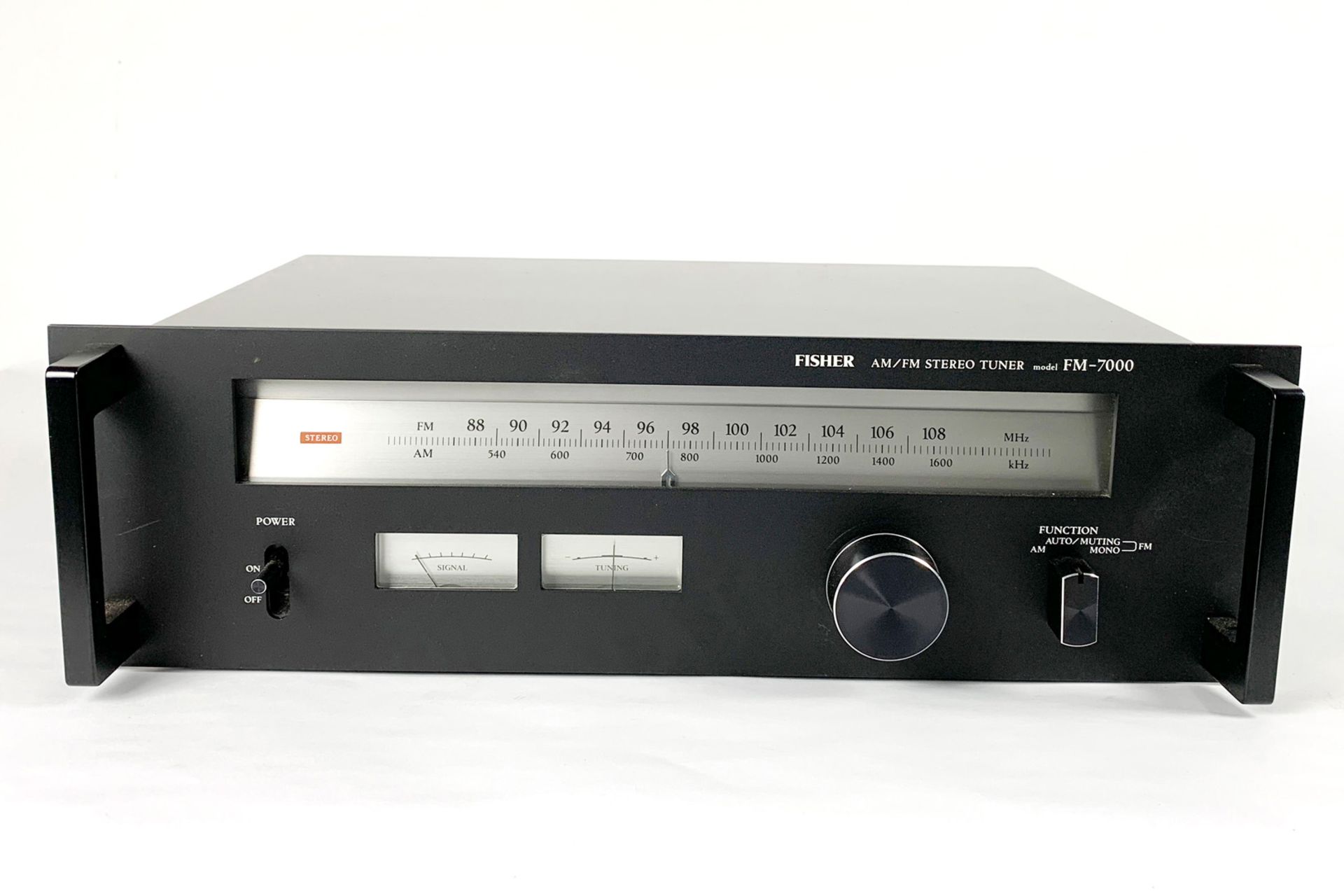 Fisher AM/FM Stereo Tuner, Model No. FM-7000, Seriennr. 21977, Japan, L 45,5, Z 2