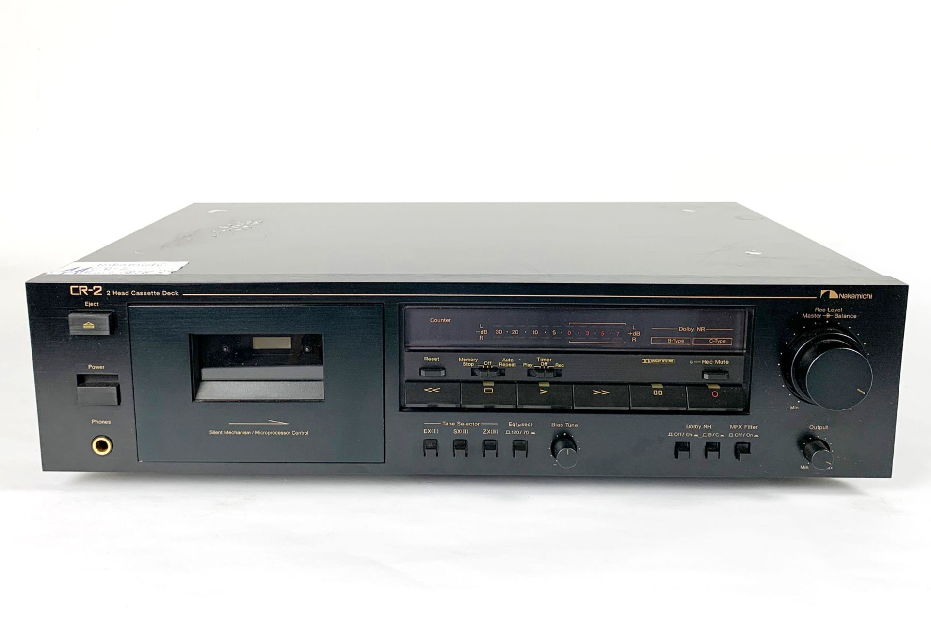 Nakamichi CR-2 Head Cassette Deck, Silent Mechanism, Microprocessor Control, No. 33331, L 44, Z 2
