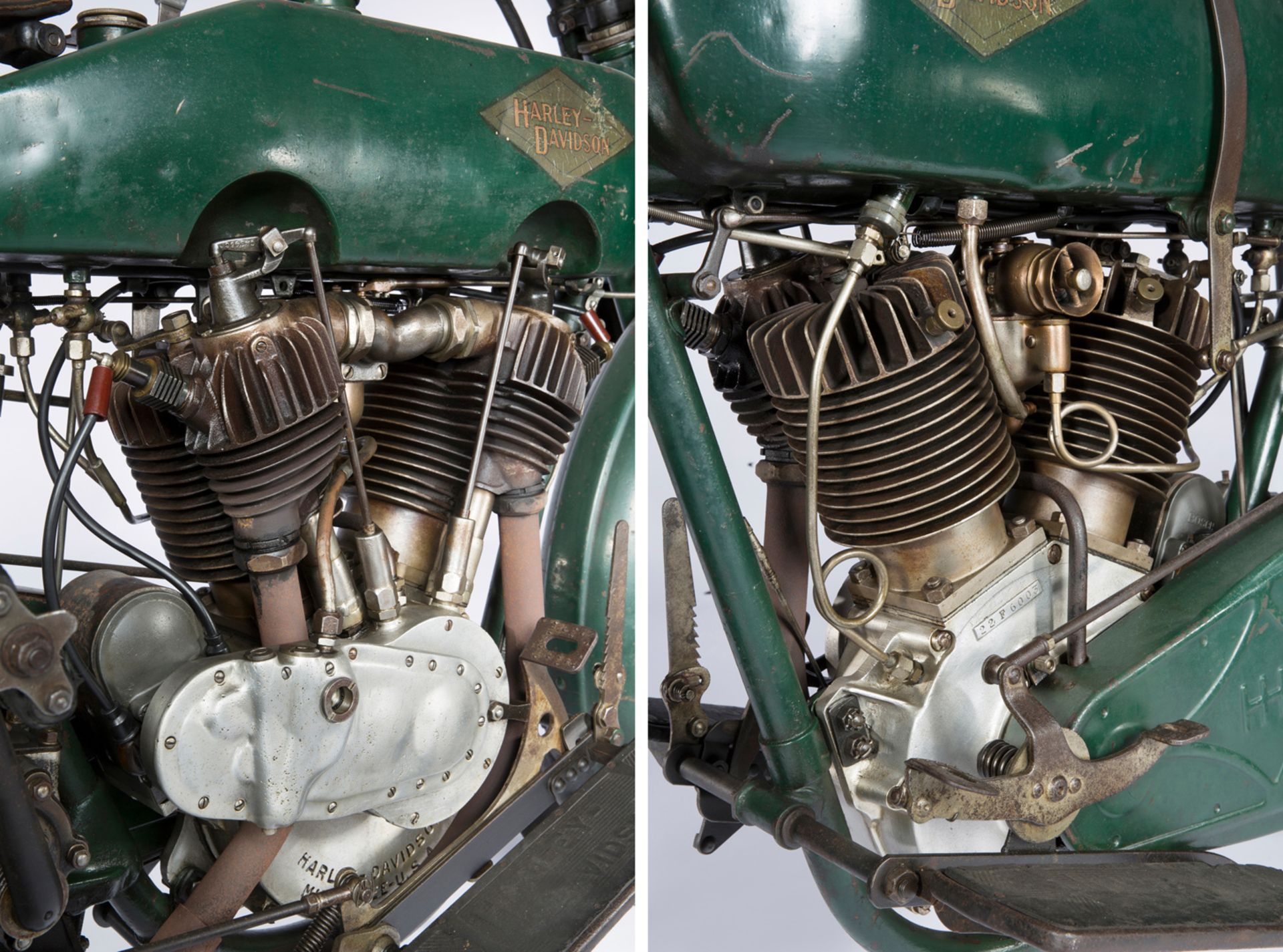 Harley Davidson F 1922, Baujahr 1922Rahmen-Nr. : 22F6003Motor-Nr. : 22F6003Papiere: Ita - Bild 8 aus 9