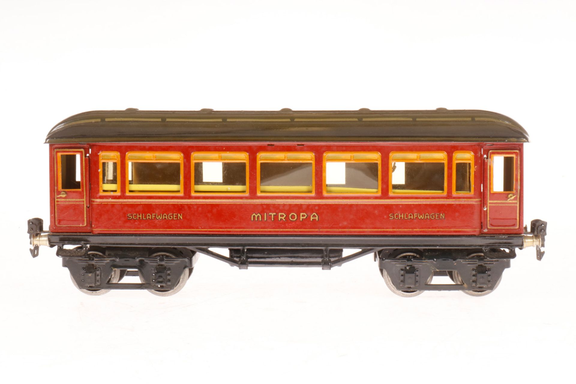 Märklin Mitropa Schlafwagen 1888, S 1, CL, mit Inneneinrichtung, 4 AT und Gussrädern, LS und