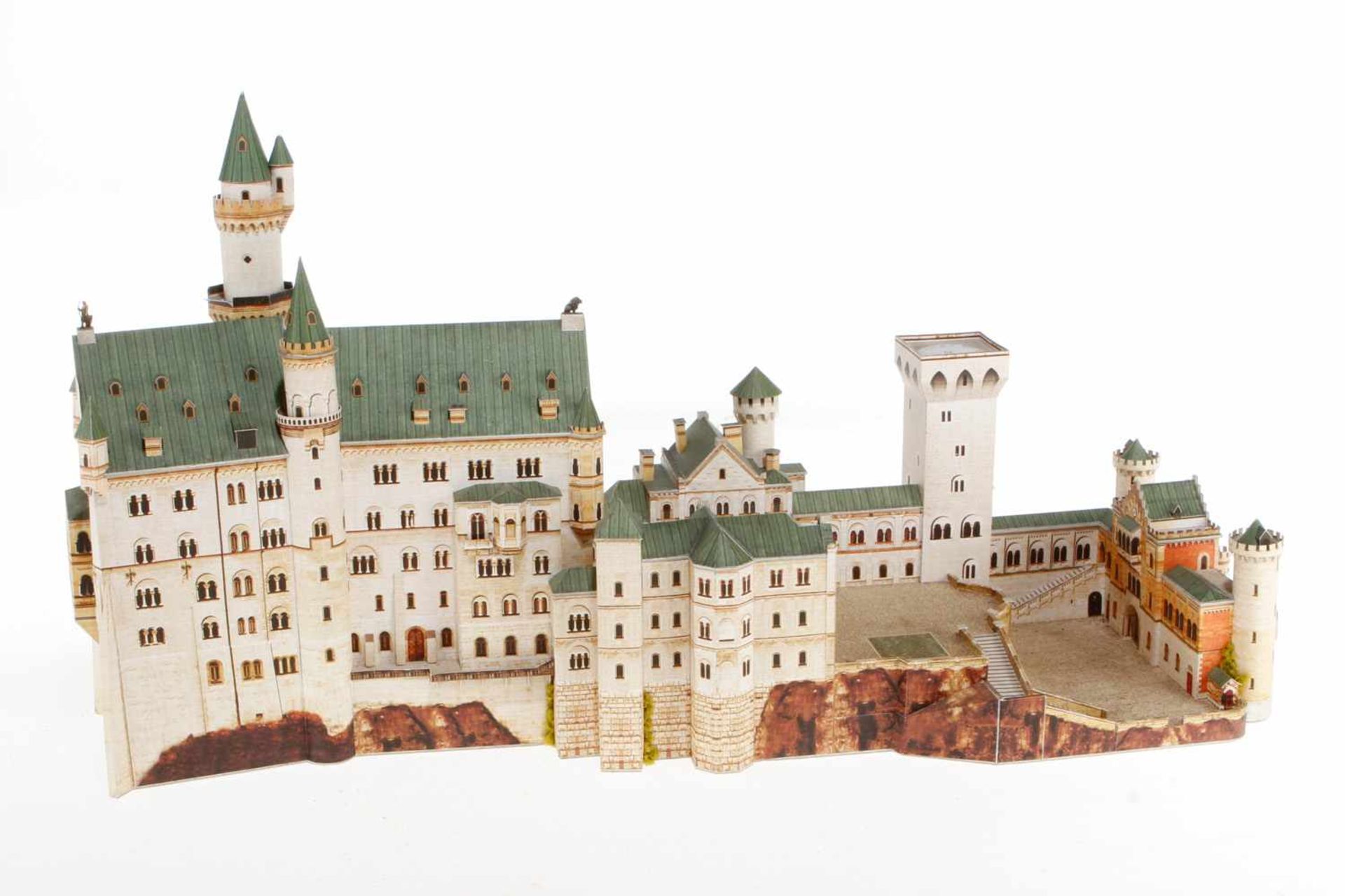 Schreiber Kartonmodell Schloss Neuschwanstein, montiert, NV, L 60