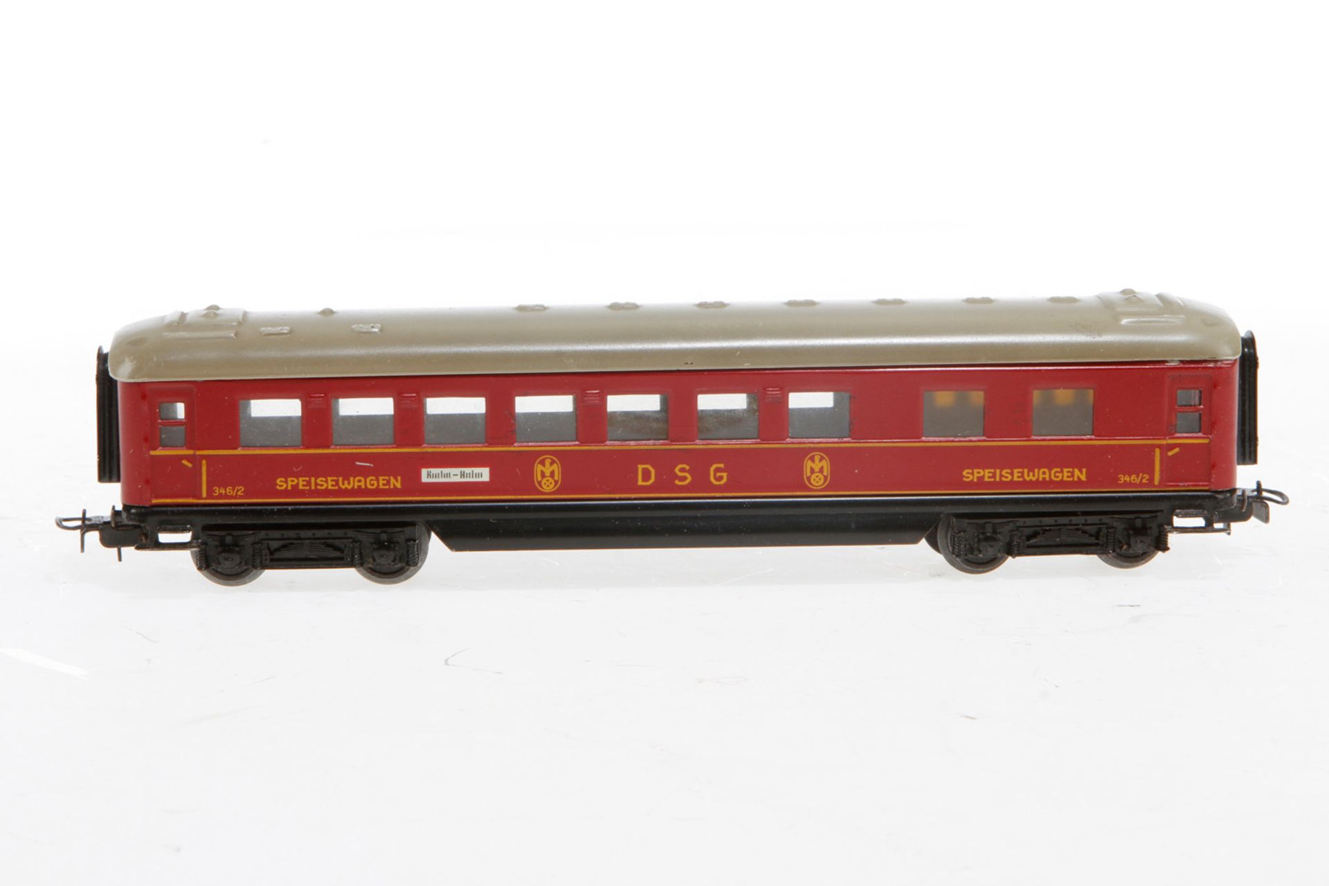 Märklin DSG Speisewagen 346/2, S H0, Blech, rot, LS, im leicht besch. OK, sonst Z 2