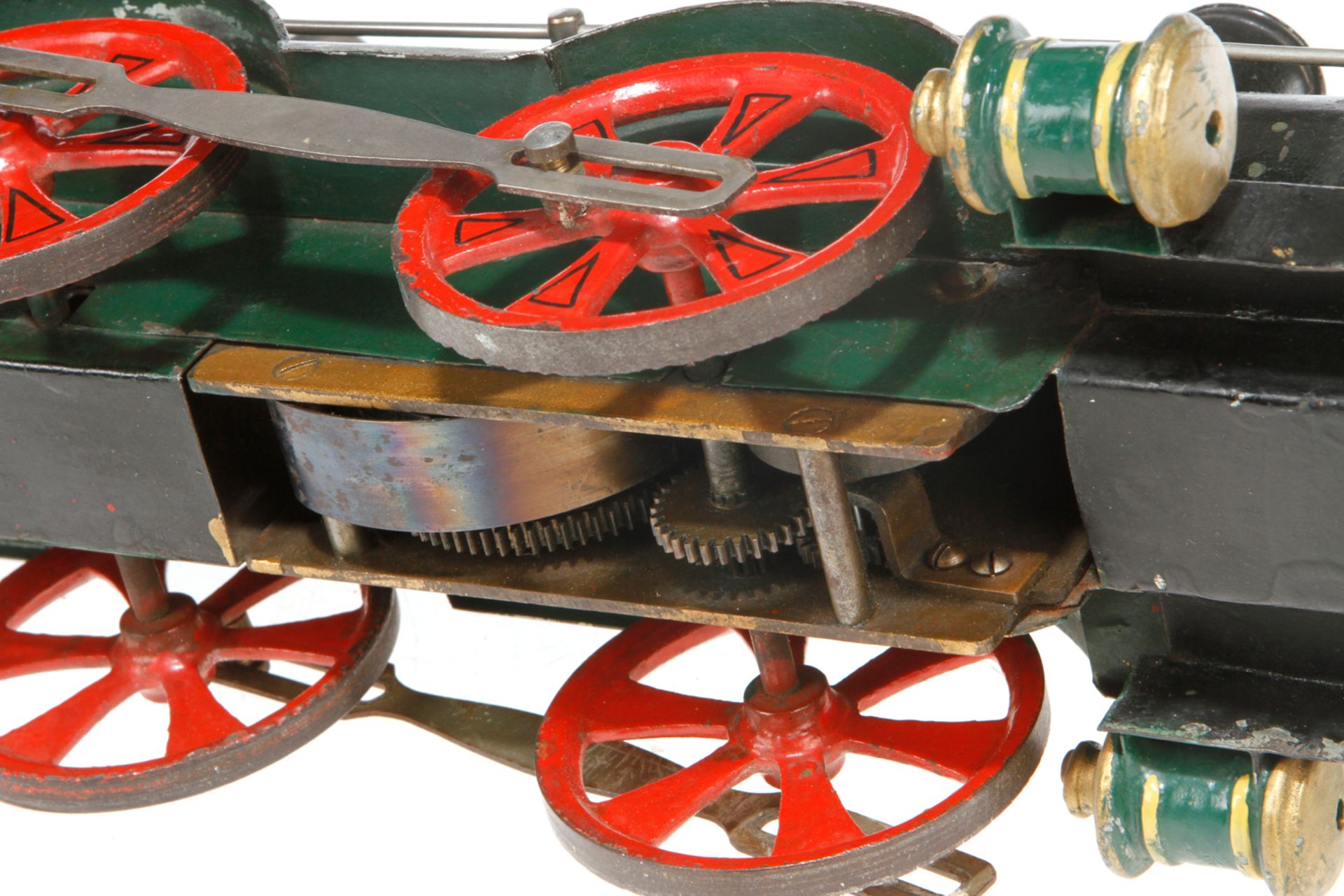 Märklin B-1 Bodenläufer-Tenderlok, Spur 3 Größe, um 1895, handlackiert, mit Stirnlampe, Glocke und - Bild 5 aus 5