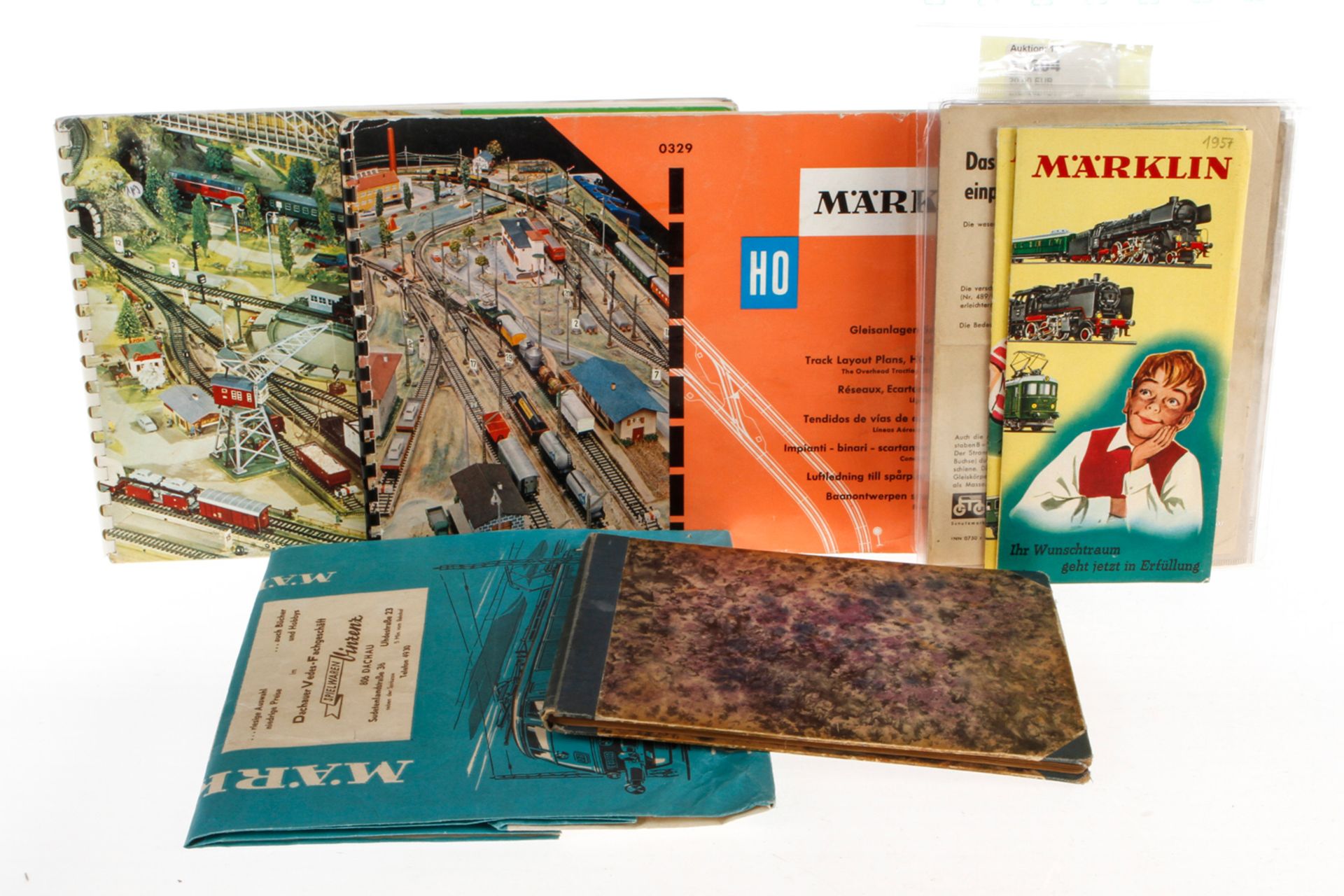 Konv. Märklin Literatur, S H0, darunter Hefte, Kataloge, Anleitungen etc., Gebrauchsspuren